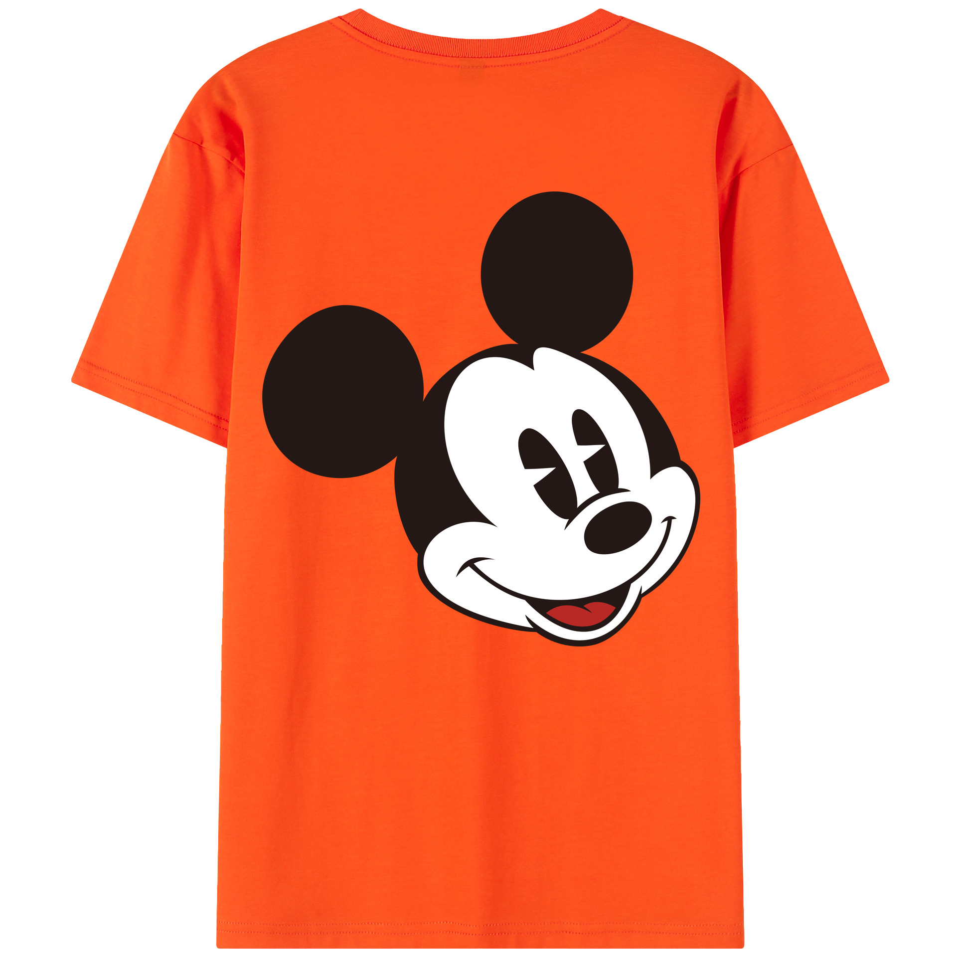 （画像用） ミッキーマウス Mickey Mouse 綿100％半袖Tシャツ（背面プリント）