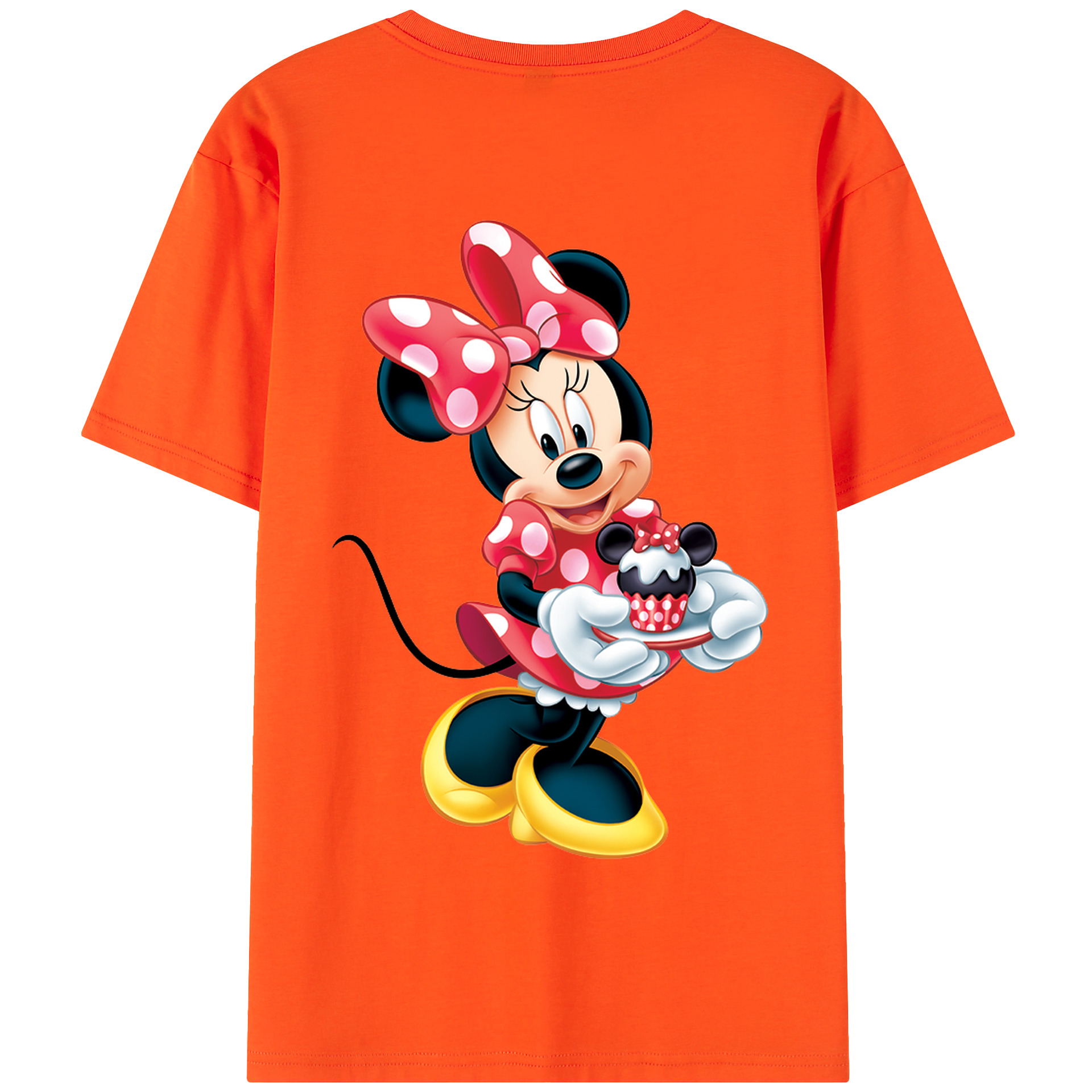 （画像用） ミッキーマウス Mickey Mouse 綿100％半袖Tシャツ（背面プリント）