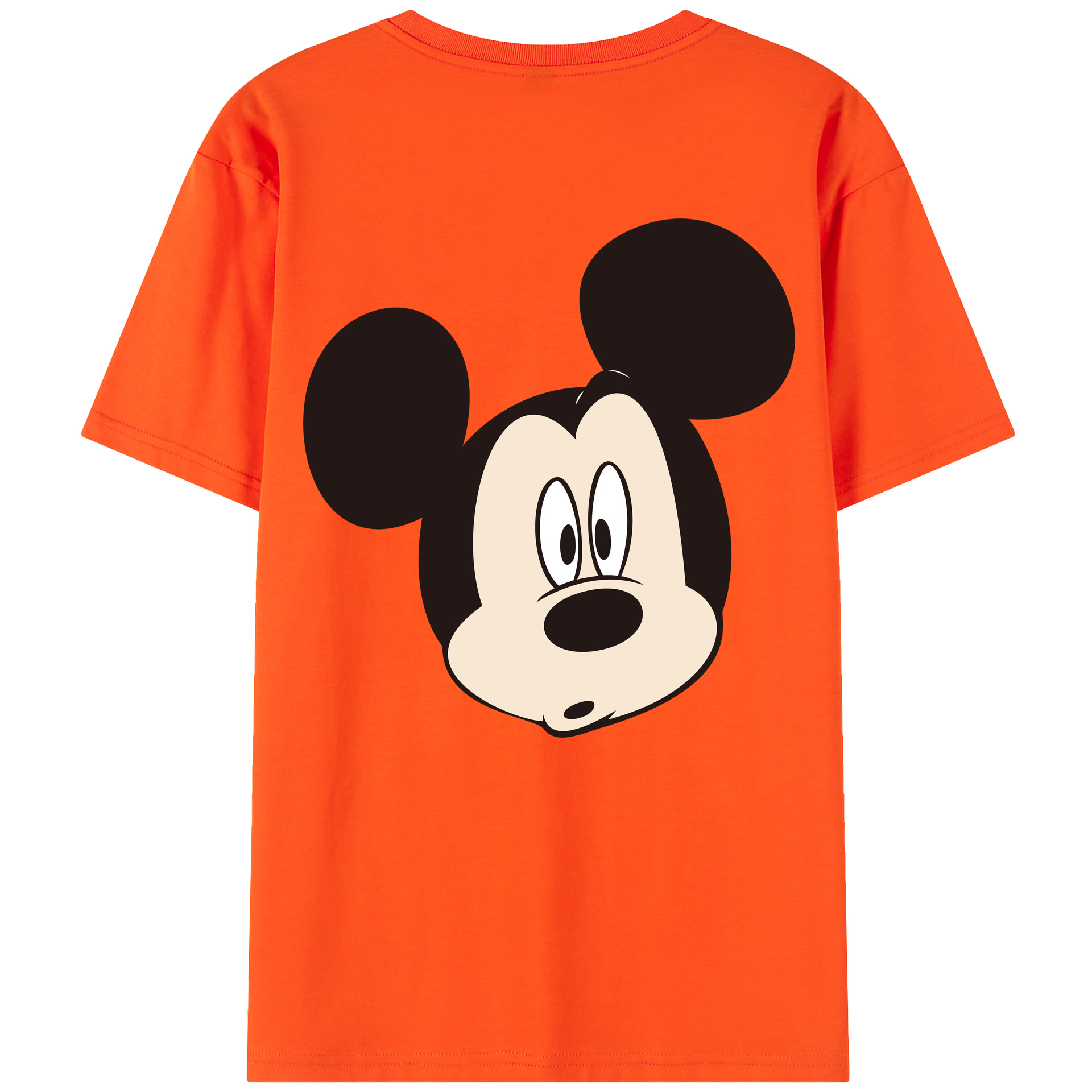 （画像用） ミッキーマウス Mickey Mouse 綿100％半袖Tシャツ（背面プリント）