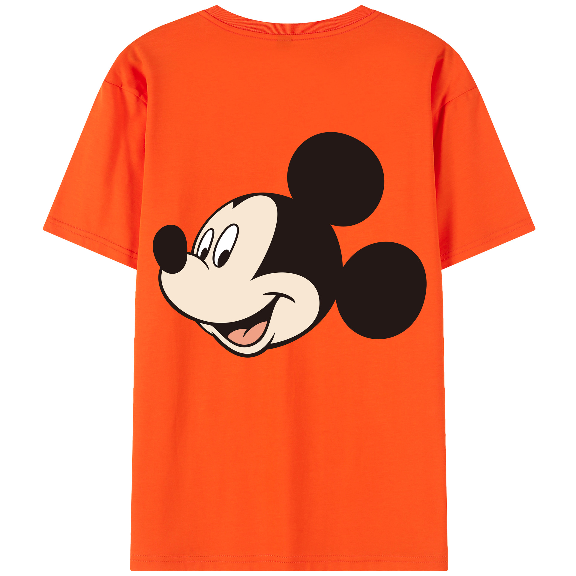 （画像用） ミッキーマウス Mickey Mouse 綿100％半袖Tシャツ（背面プリント）