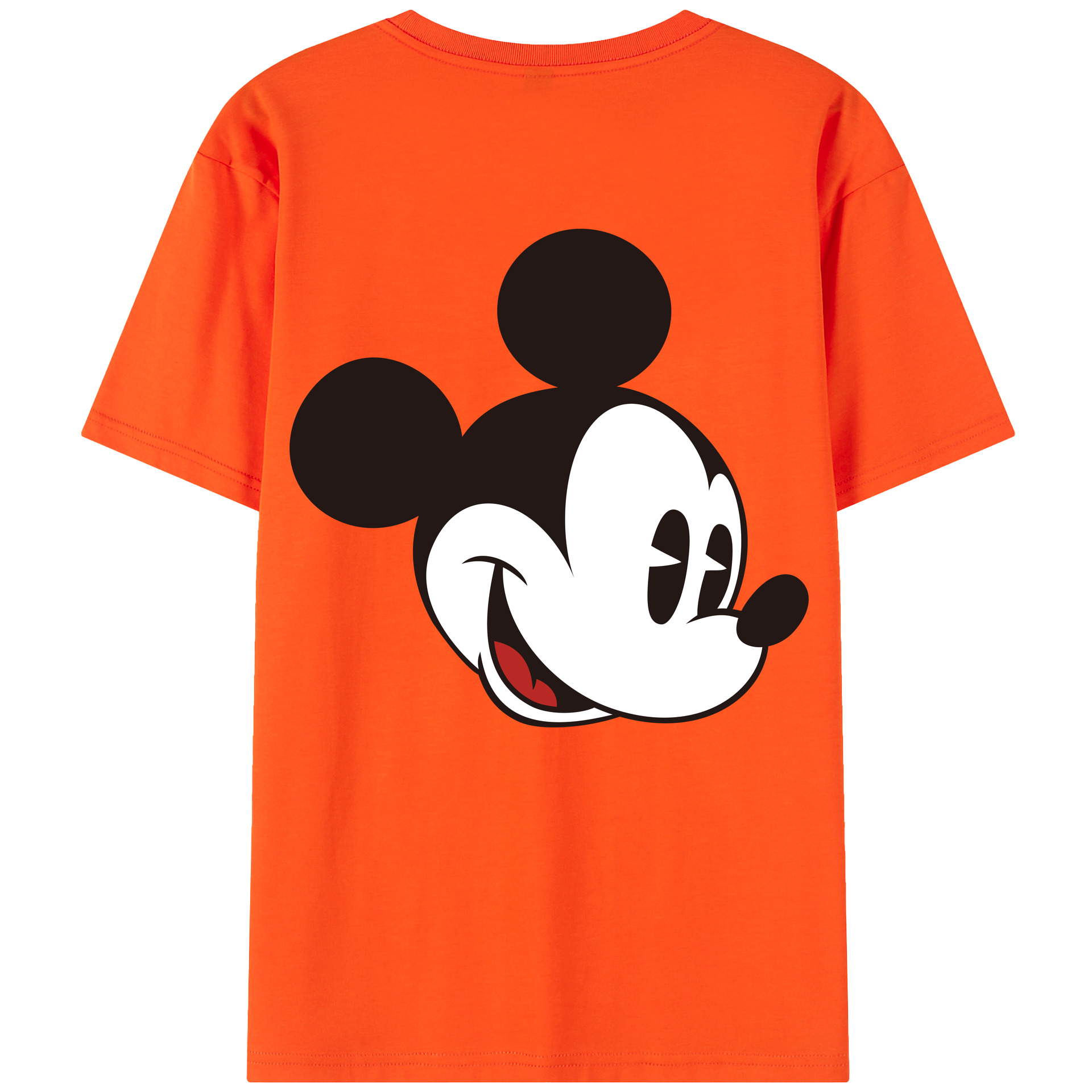 （画像用） ミッキーマウス Mickey Mouse 綿100％半袖Tシャツ（背面プリント）