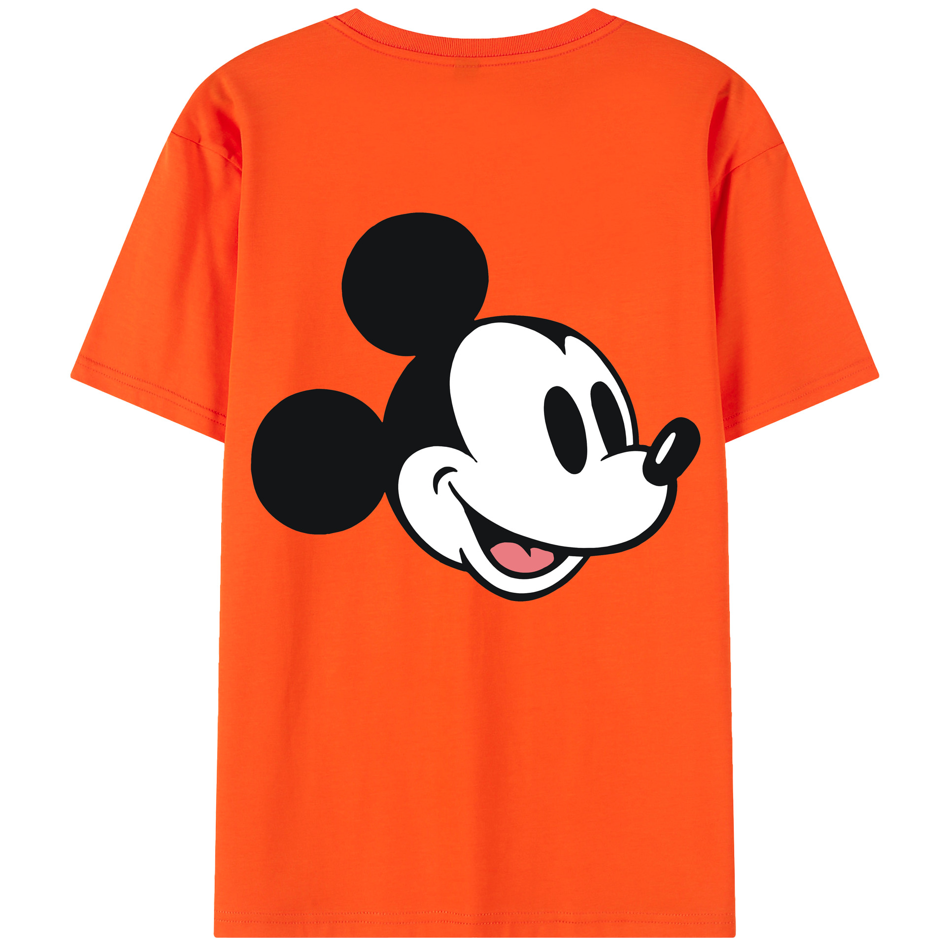 （画像用） ミッキーマウス Mickey Mouse 綿100％半袖Tシャツ（背面プリント）