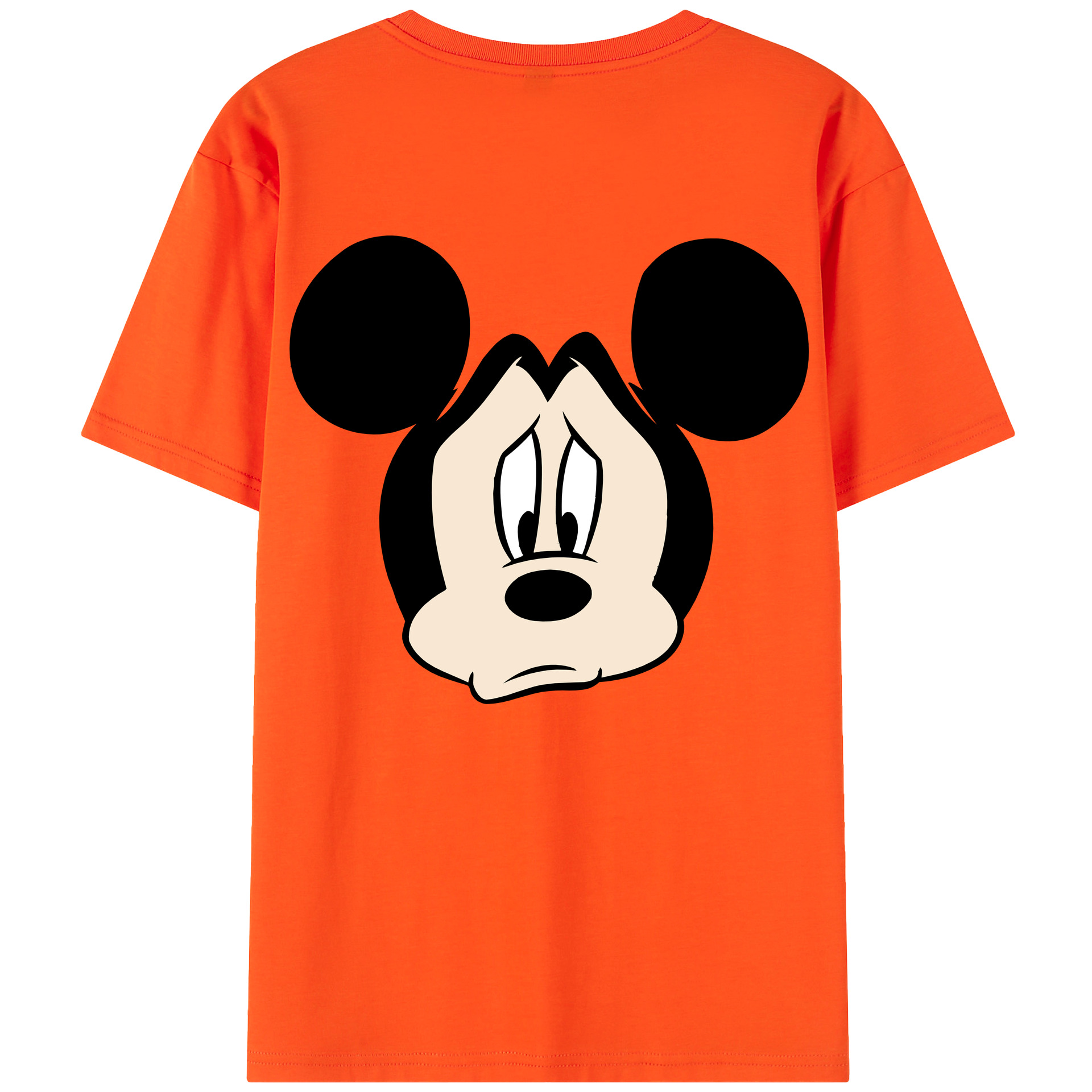 （画像用） ミッキーマウス Mickey Mouse 綿100％半袖Tシャツ（背面プリント）