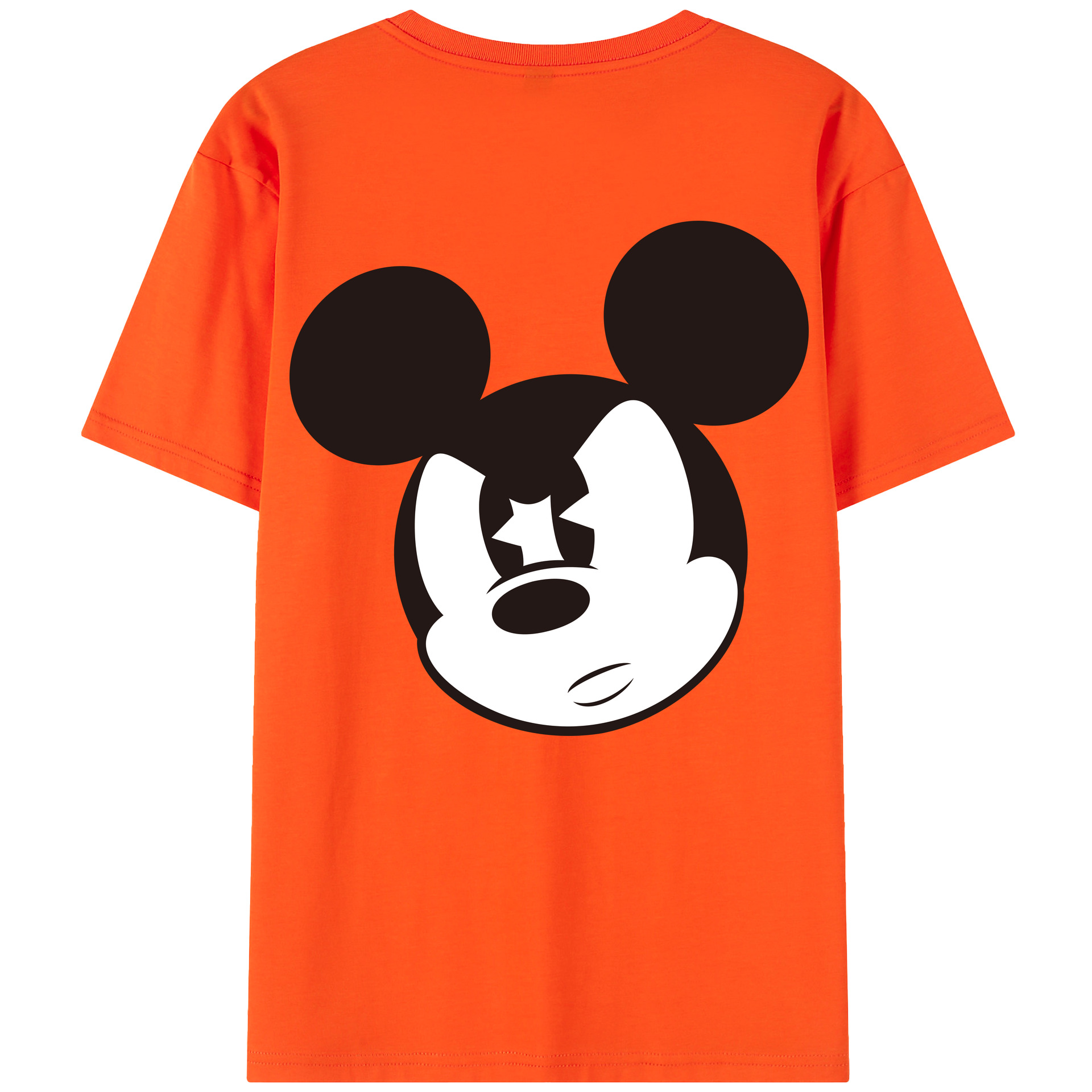 （画像用） ミッキーマウス Mickey Mouse 綿100％半袖Tシャツ（背面プリント）