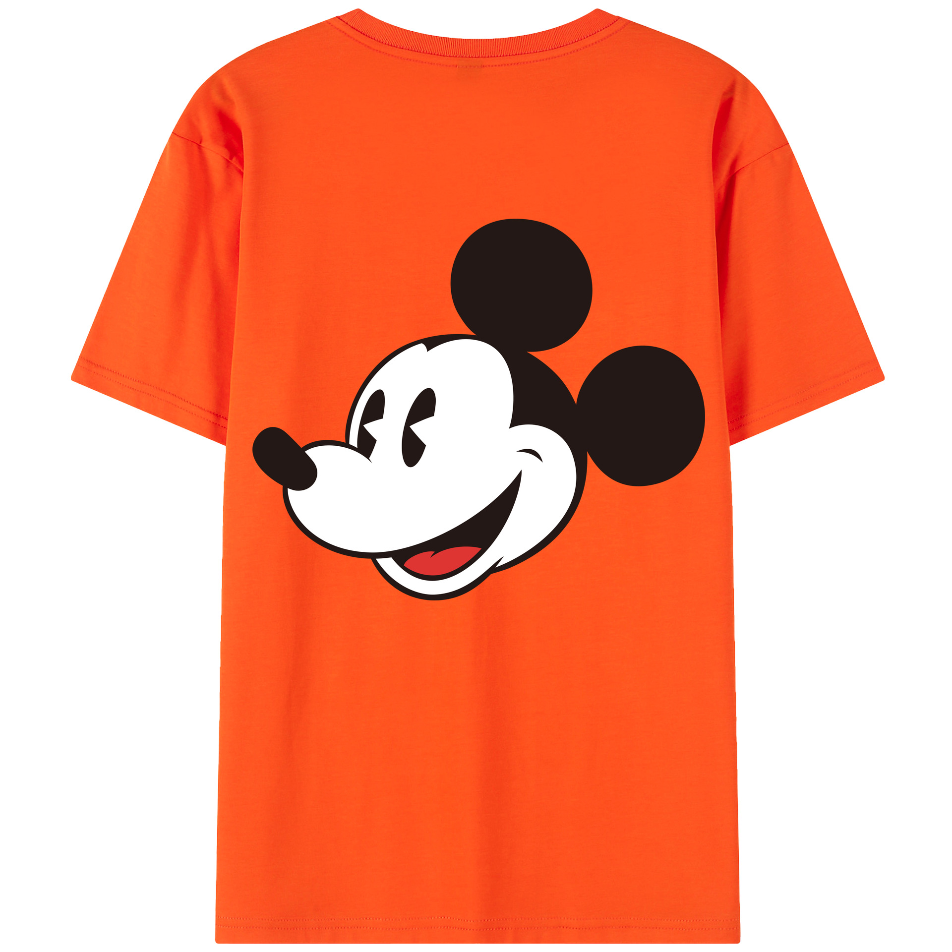 （画像用） ミッキーマウス Mickey Mouse 綿100％半袖Tシャツ（背面プリント）