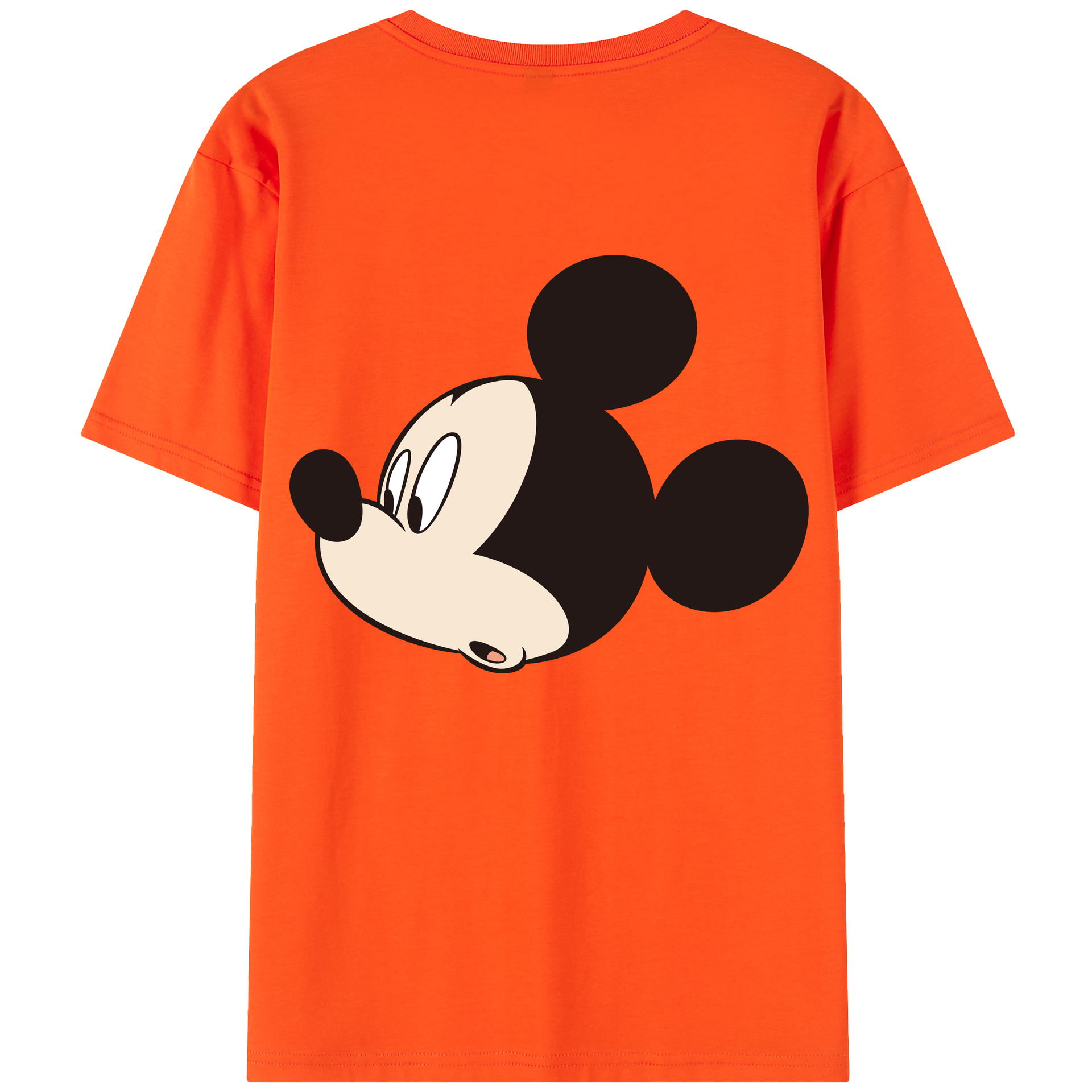 （画像用） ミッキーマウス Mickey Mouse 綿100％半袖Tシャツ（背面プリント）