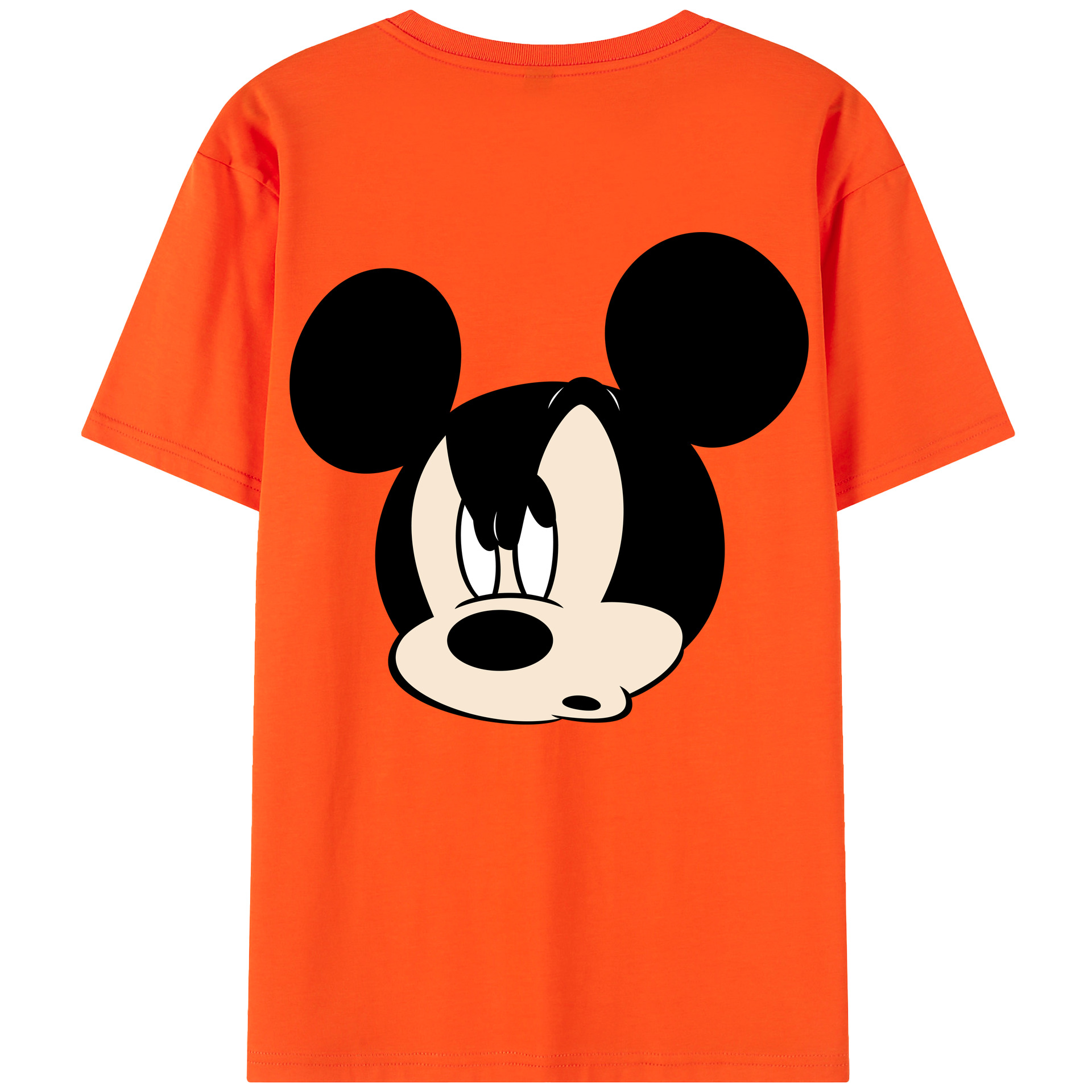 （画像用） ミッキーマウス Mickey Mouse 綿100％半袖Tシャツ（背面プリント）