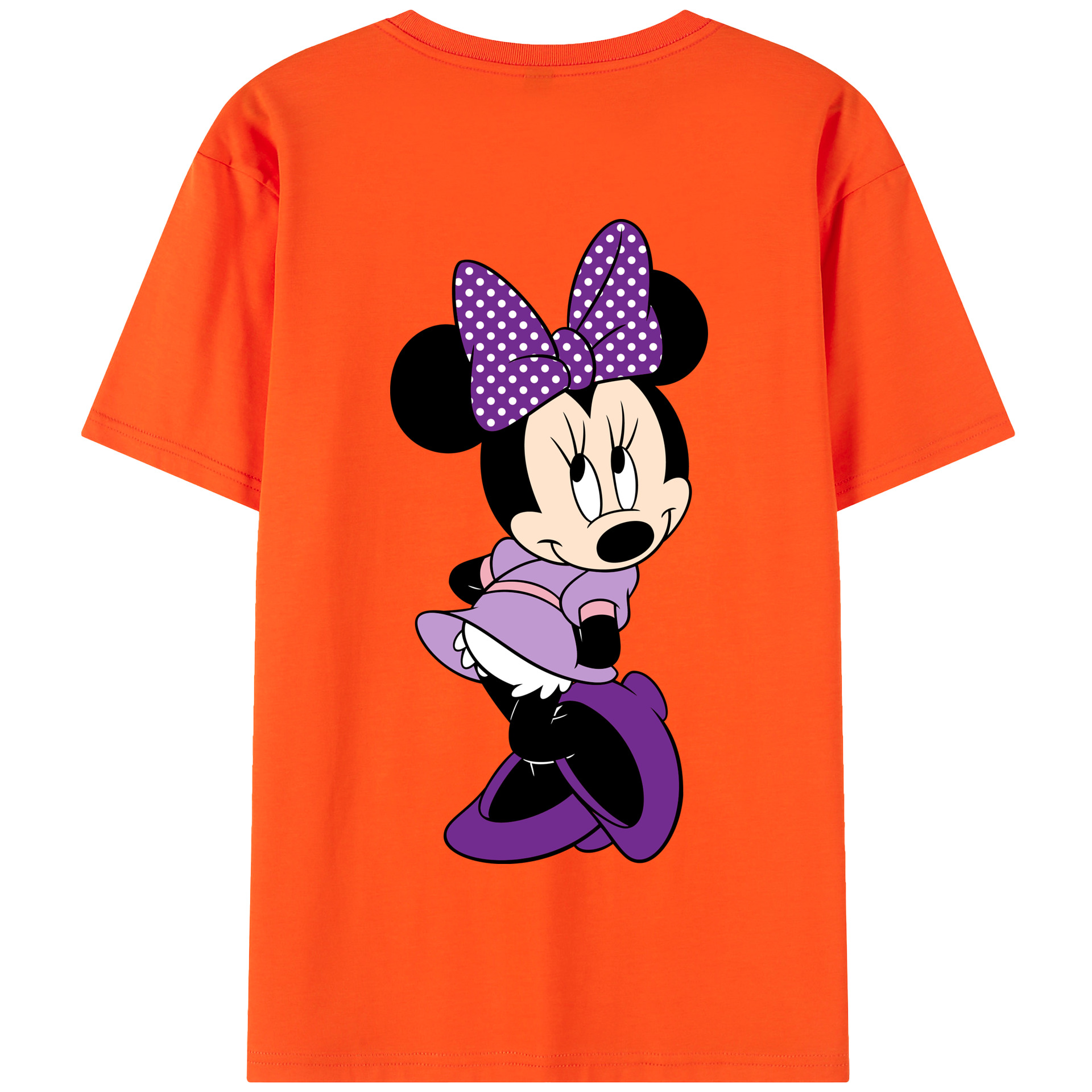 （画像用） ミッキーマウス Mickey Mouse 綿100％半袖Tシャツ（背面プリント）