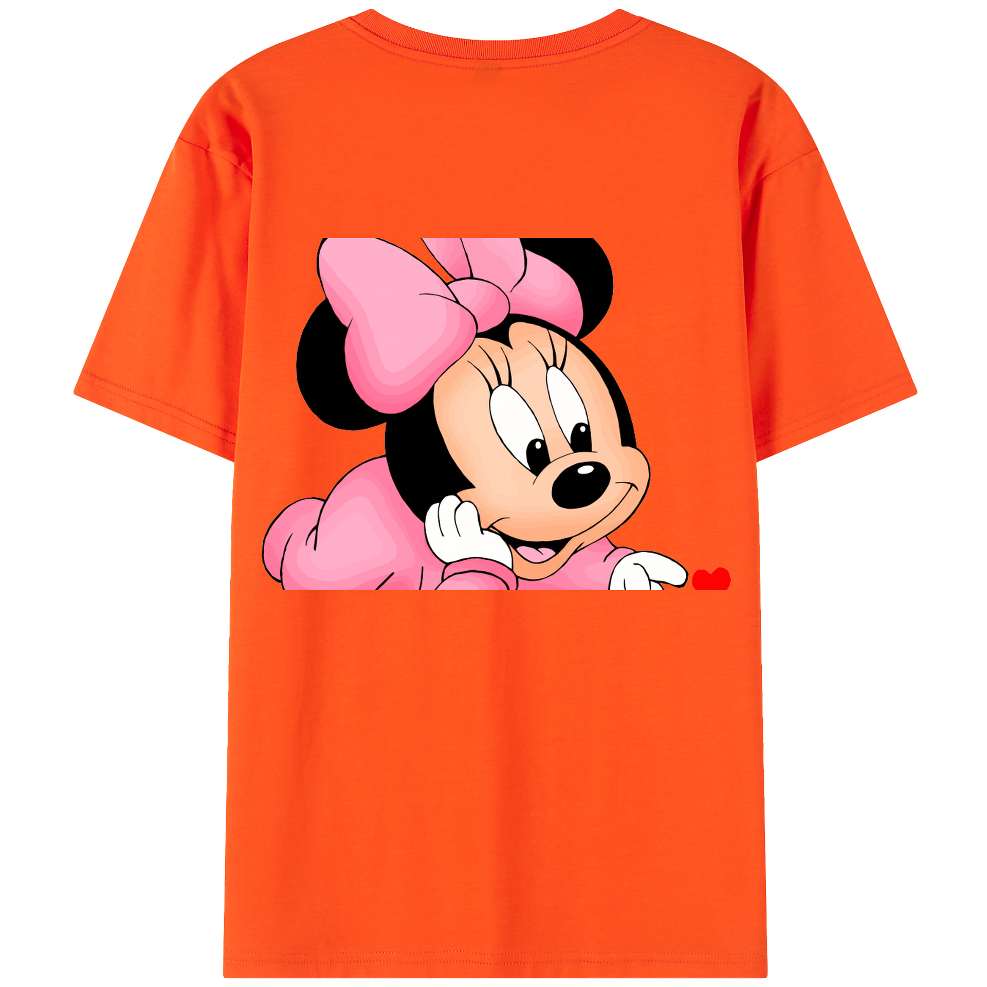 （画像用） ミッキーマウス Mickey Mouse 綿100％半袖Tシャツ（背面プリント）