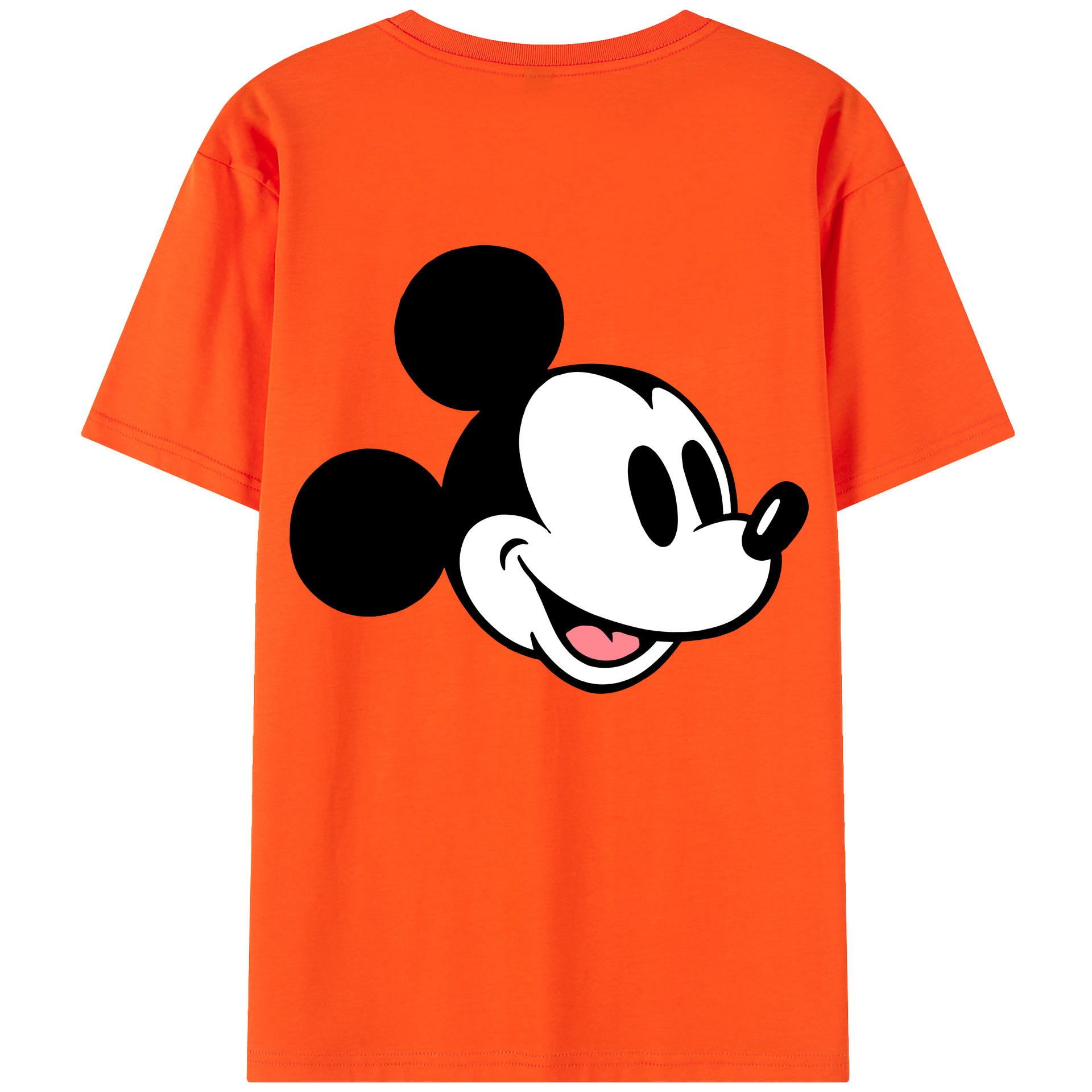 （画像用） ミッキーマウス Mickey Mouse 綿100％半袖Tシャツ（背面プリント）