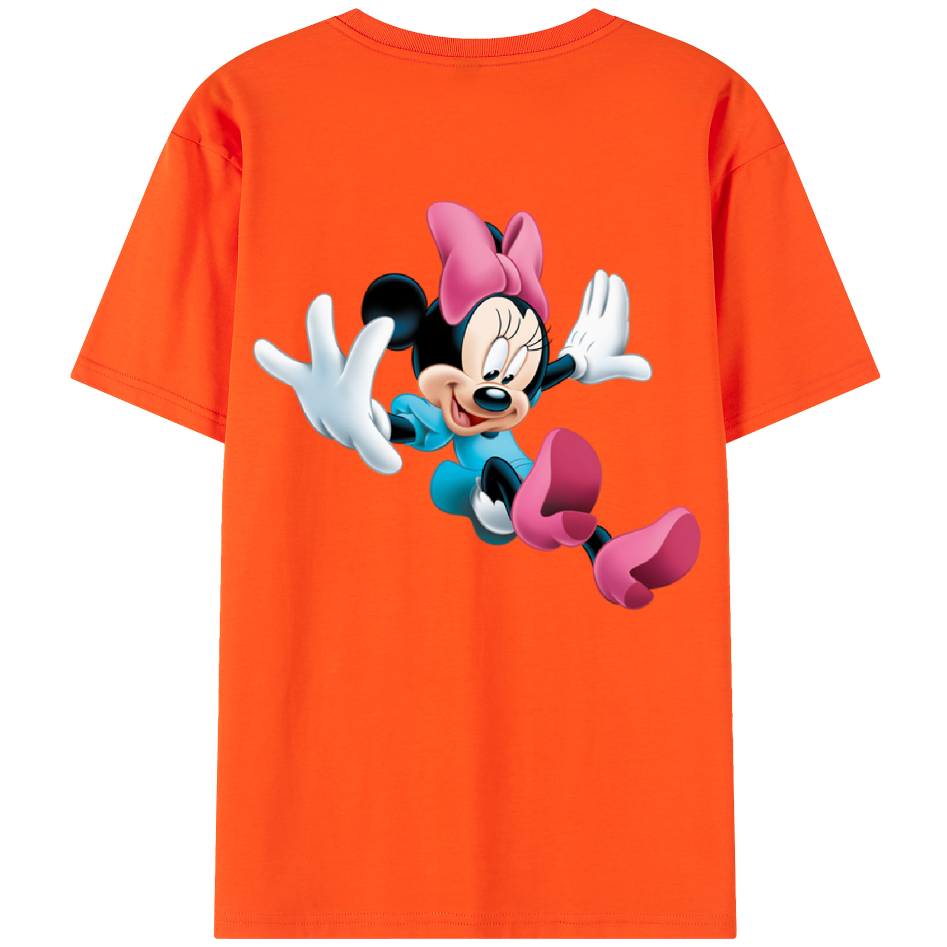 （画像用） ミッキーマウス Mickey Mouse 綿100％半袖Tシャツ（背面プリント）