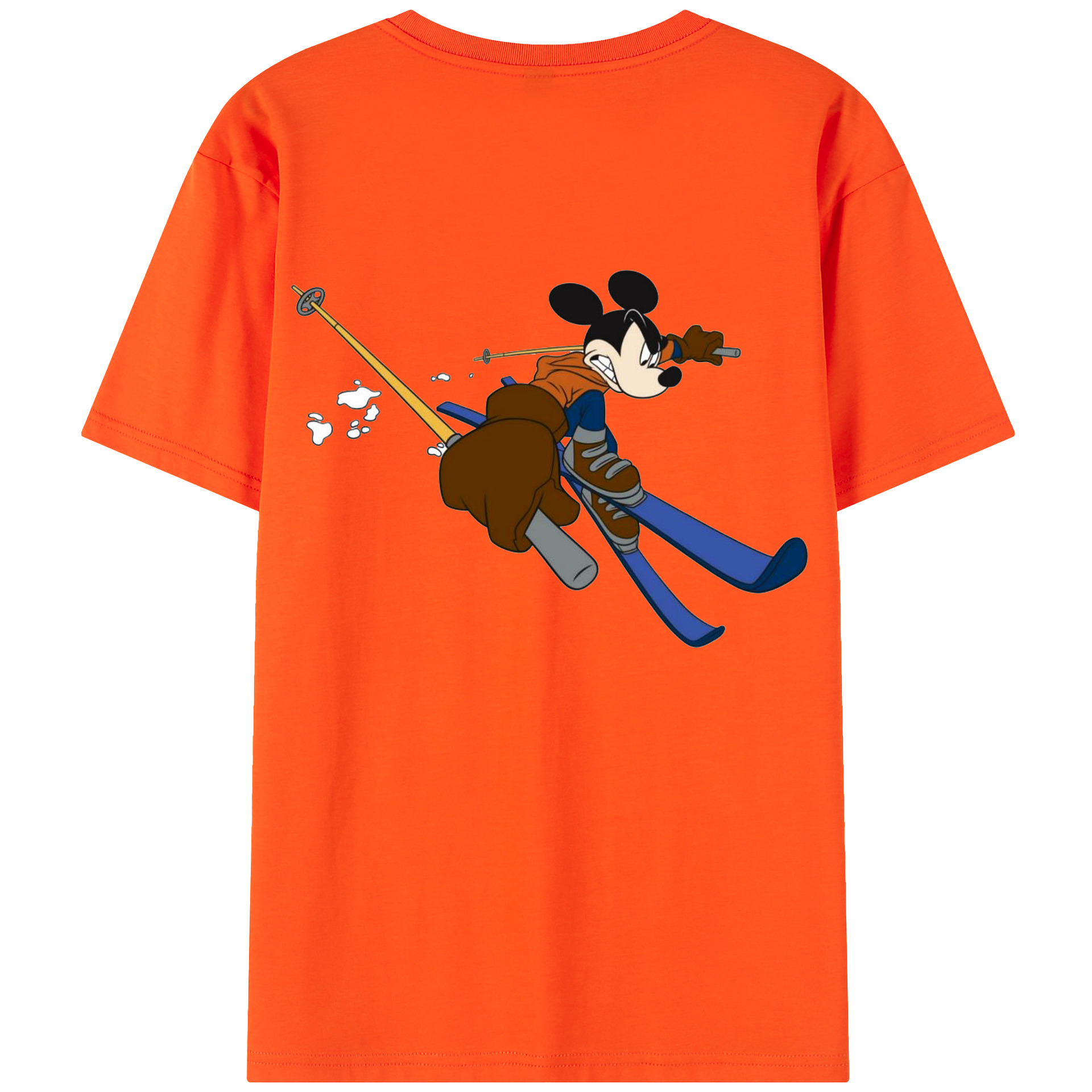 （画像用） ミッキーマウス Mickey Mouse 綿100％半袖Tシャツ（背面プリント）
