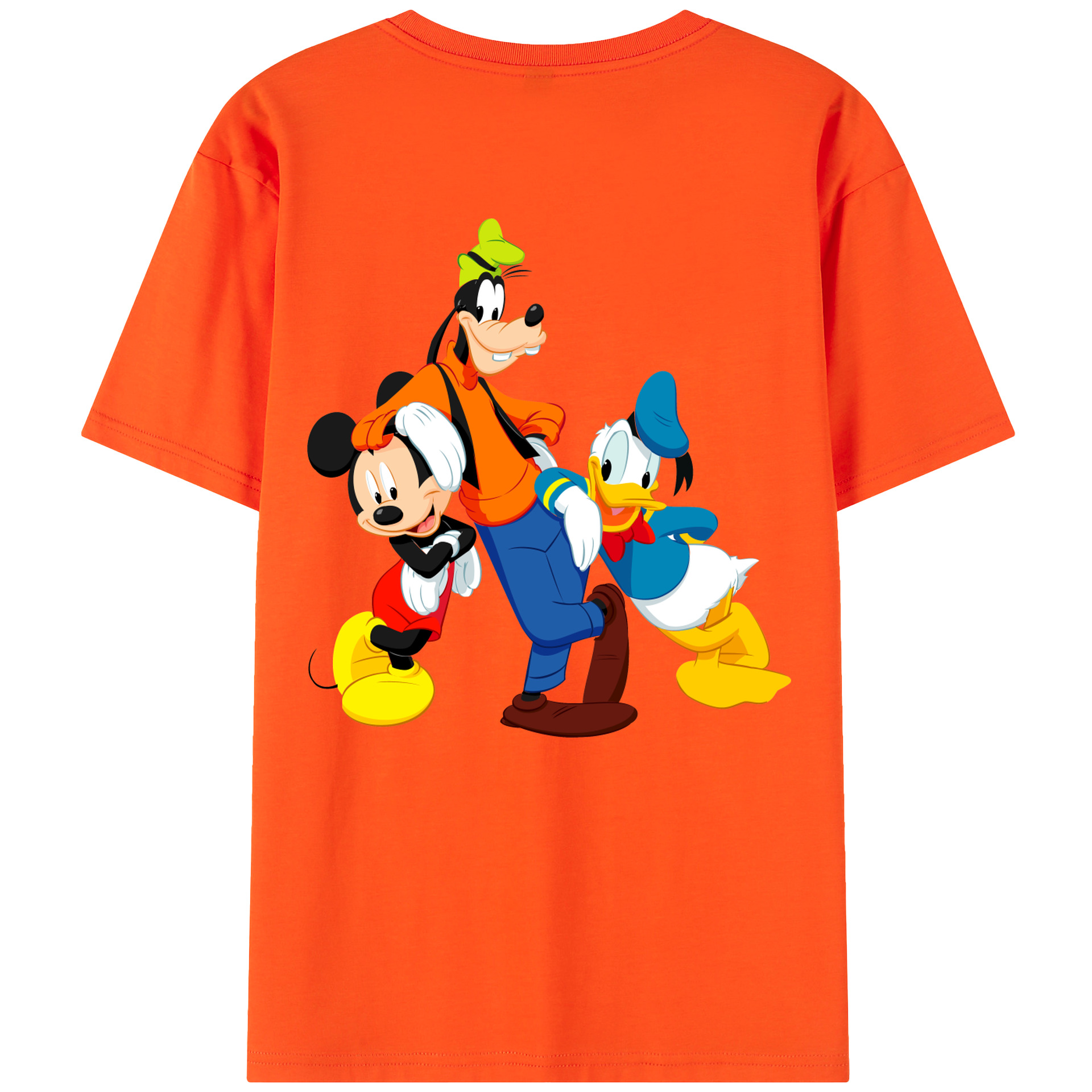 （画像用） ミッキーマウス Mickey Mouse 綿100％半袖Tシャツ（背面プリント）