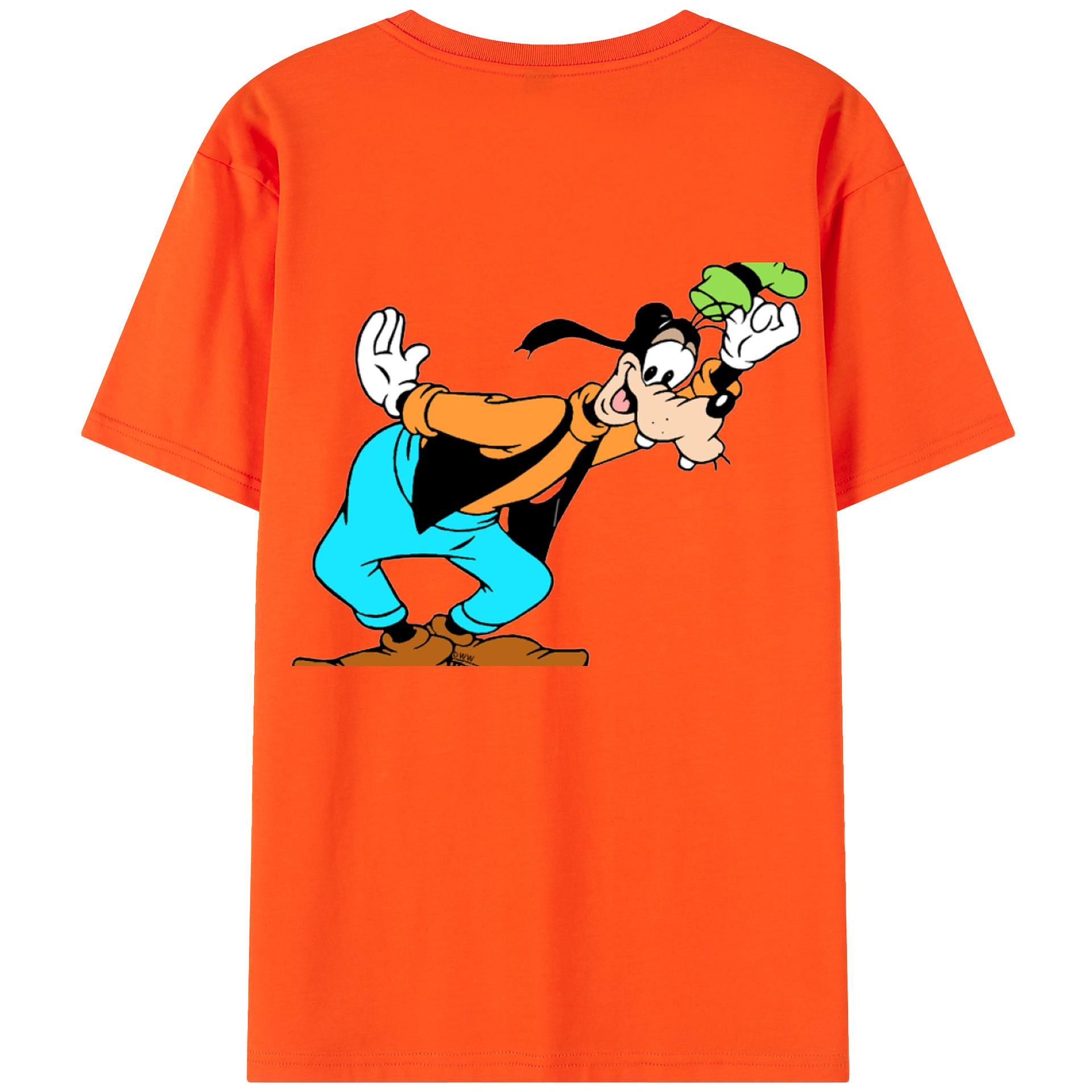 （画像用） ミッキーマウス Mickey Mouse 綿100％半袖Tシャツ（背面プリント）