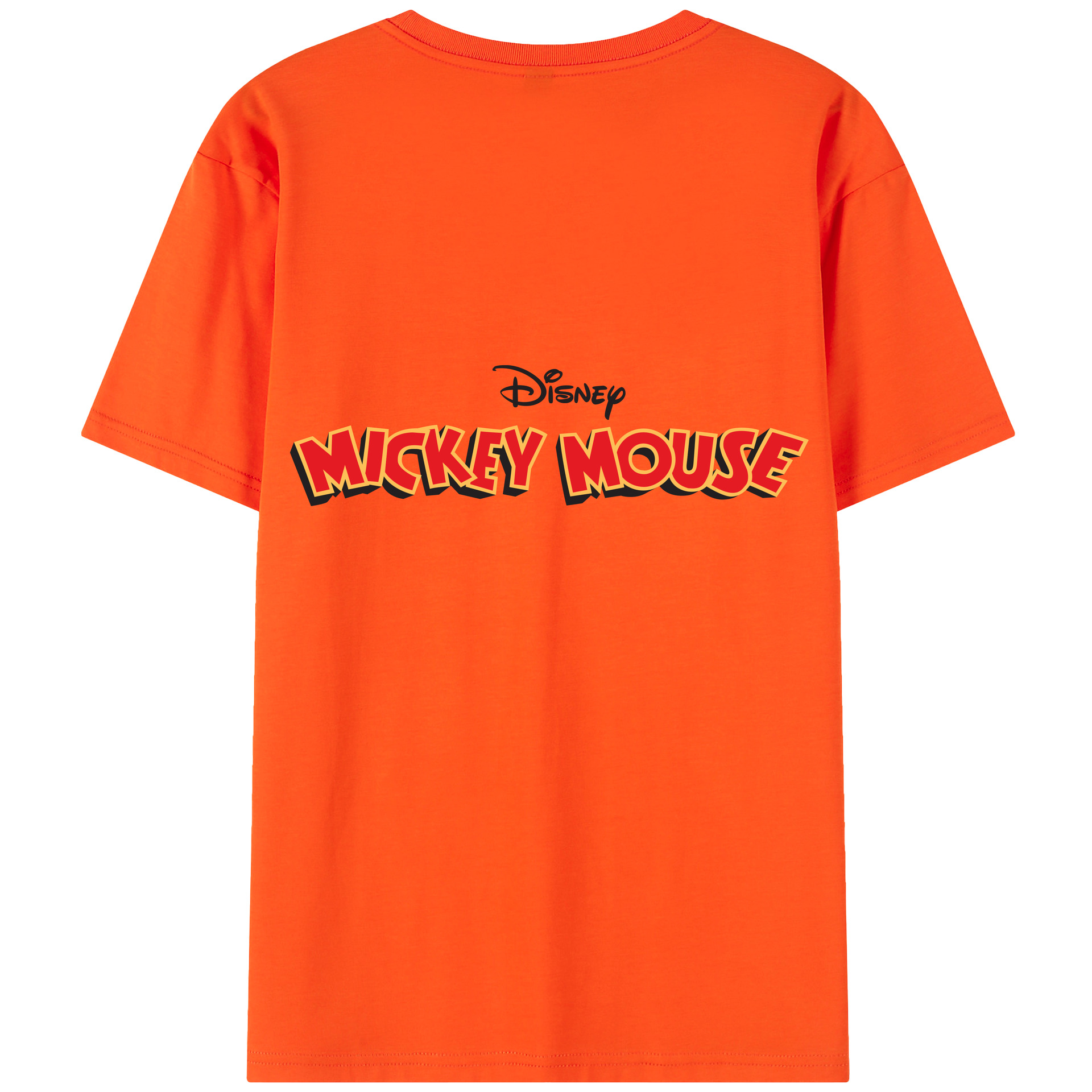 （画像用） ミッキーマウス Mickey Mouse 綿100％半袖Tシャツ（背面プリント）
