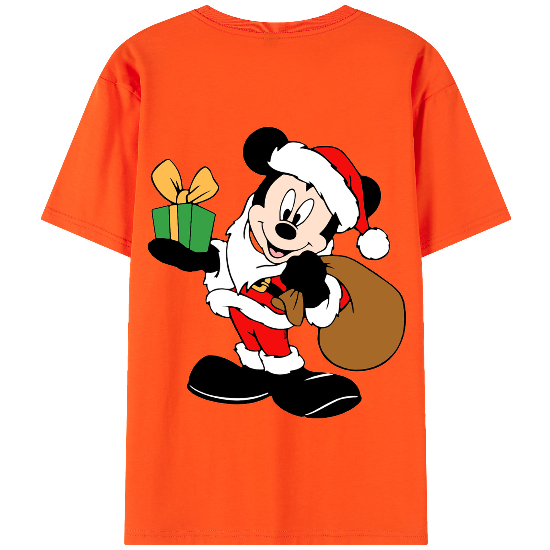 （画像用） ミッキーマウス Mickey Mouse 綿100％半袖Tシャツ（背面プリント）