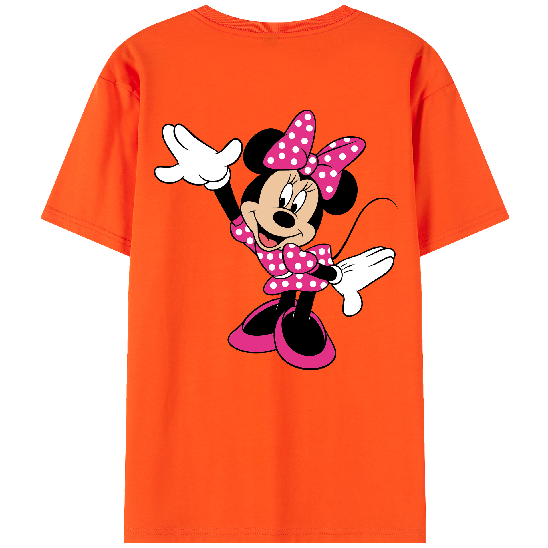 （画像用） ミッキーマウス Mickey Mouse 綿100％半袖Tシャツ（背面プリント）