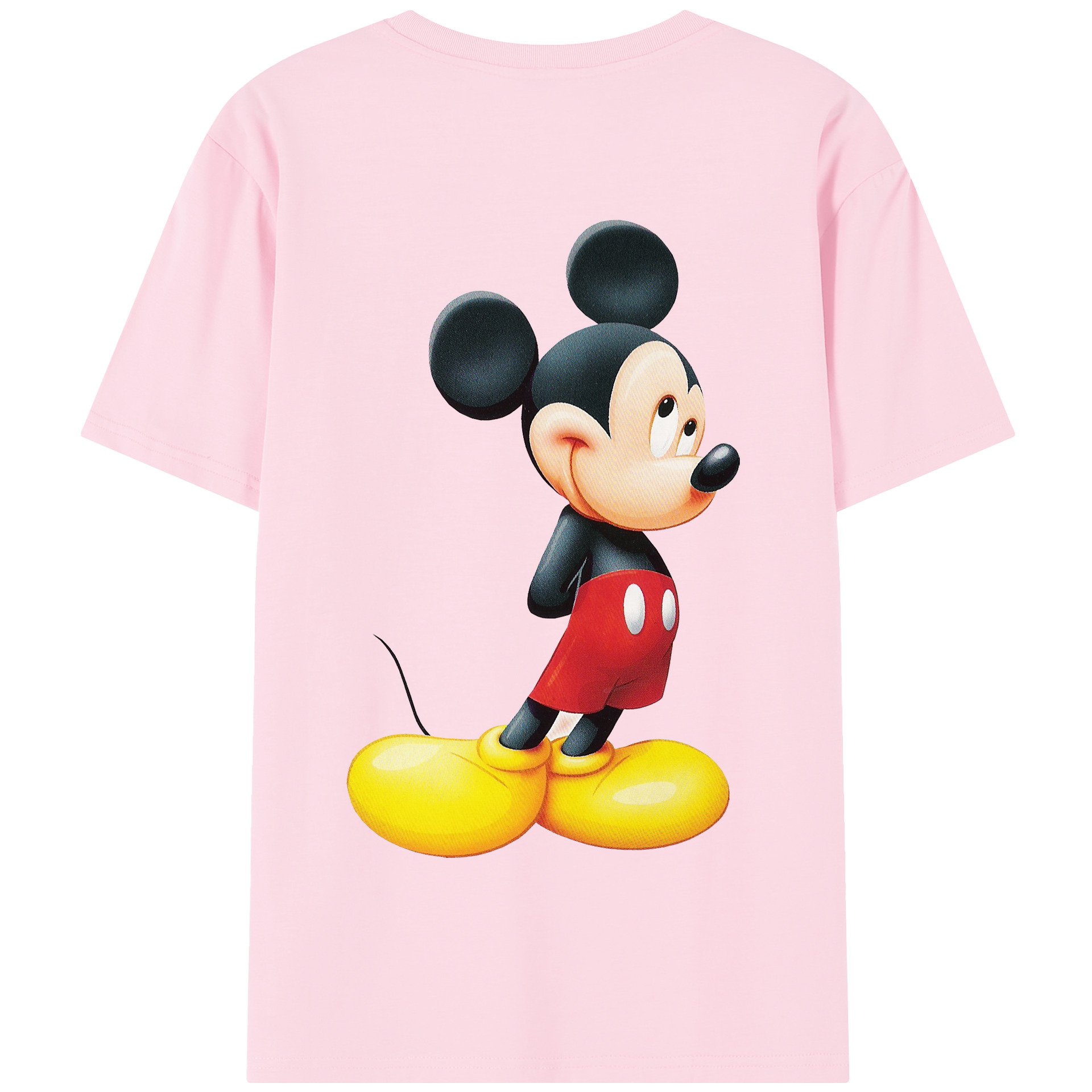 （画像用） ミッキーマウス Mickey Mouse 綿100％半袖Tシャツ（背面プリント）