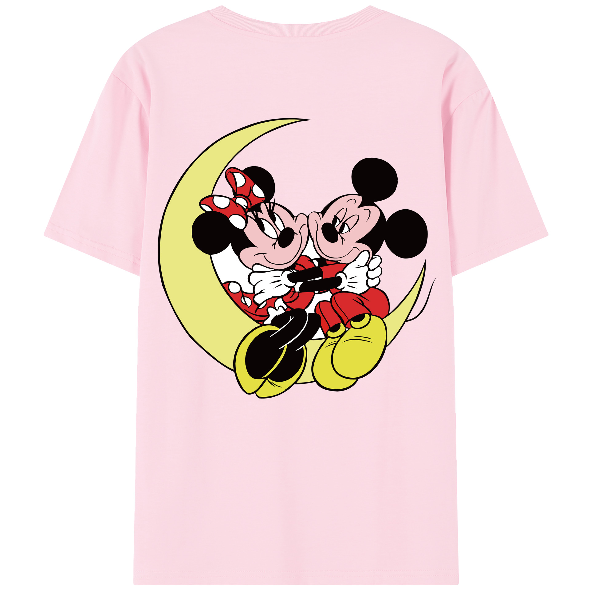 （画像用） ミッキーマウス Mickey Mouse 綿100％半袖Tシャツ（背面プリント）