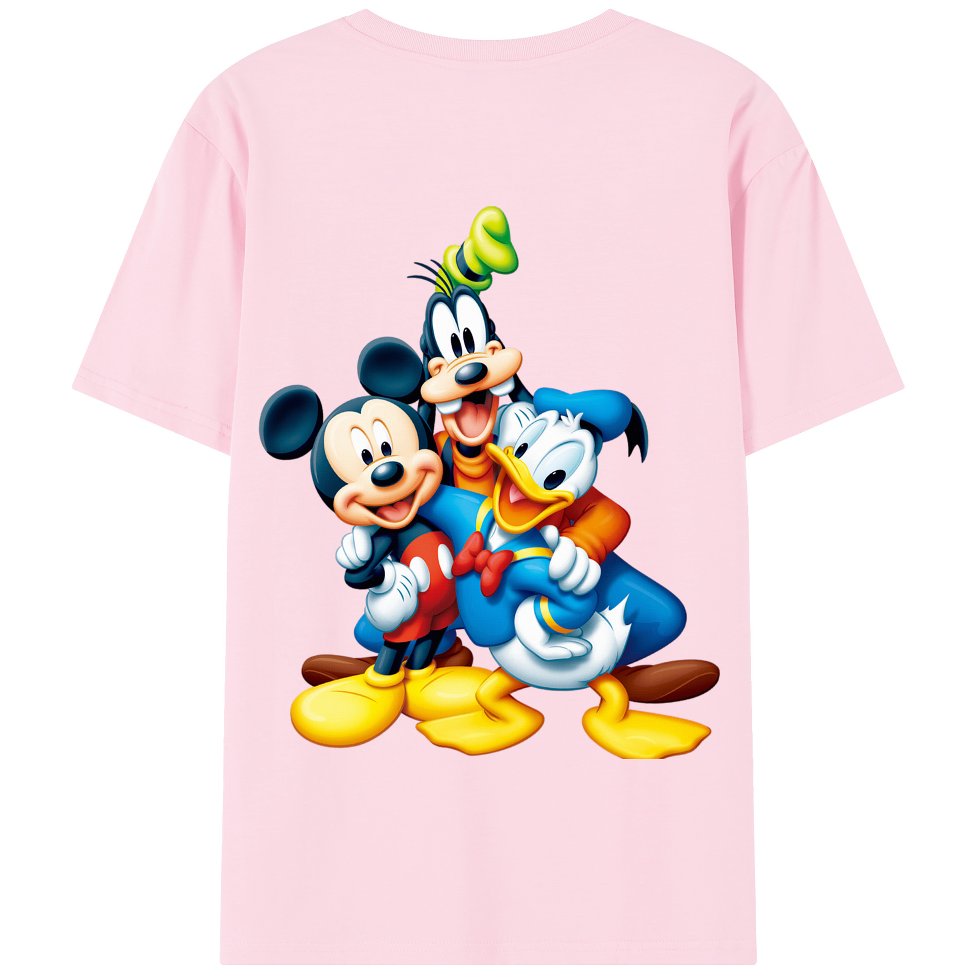 （画像用） ミッキーマウス Mickey Mouse 綿100％半袖Tシャツ（背面プリント）