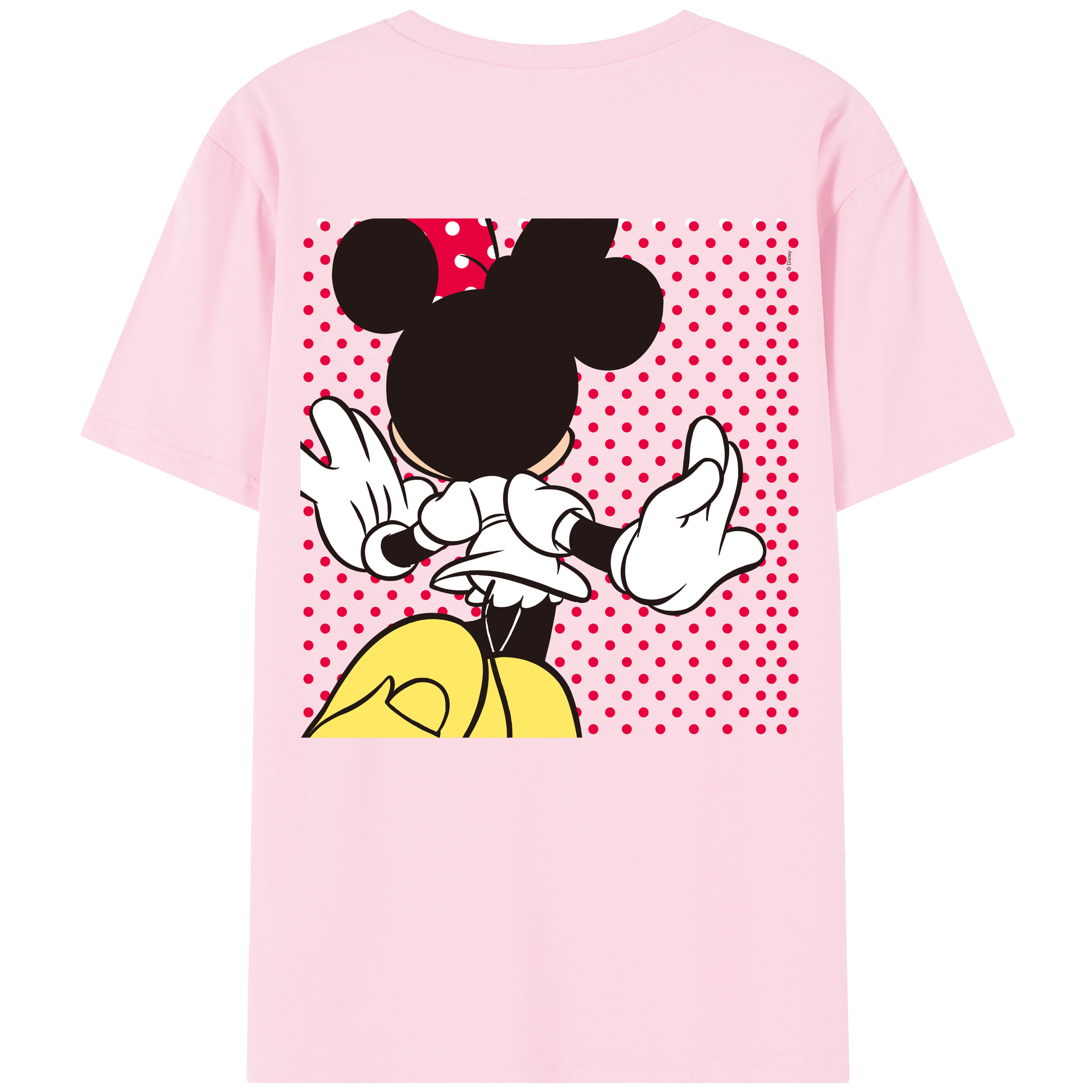 （画像用） ミッキーマウス Mickey Mouse 綿100％半袖Tシャツ（背面プリント）