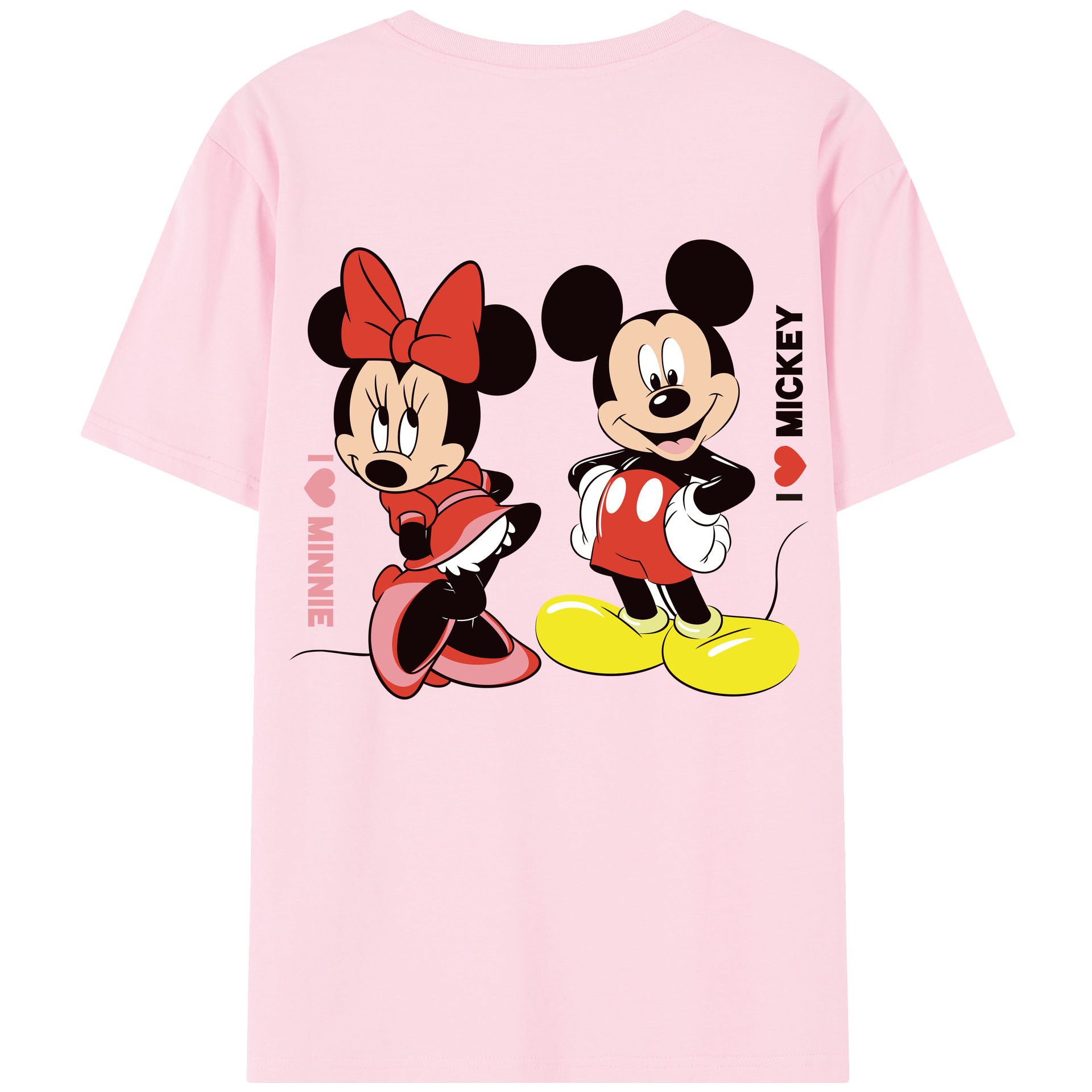 （画像用） ミッキーマウス Mickey Mouse 綿100％半袖Tシャツ（背面プリント）