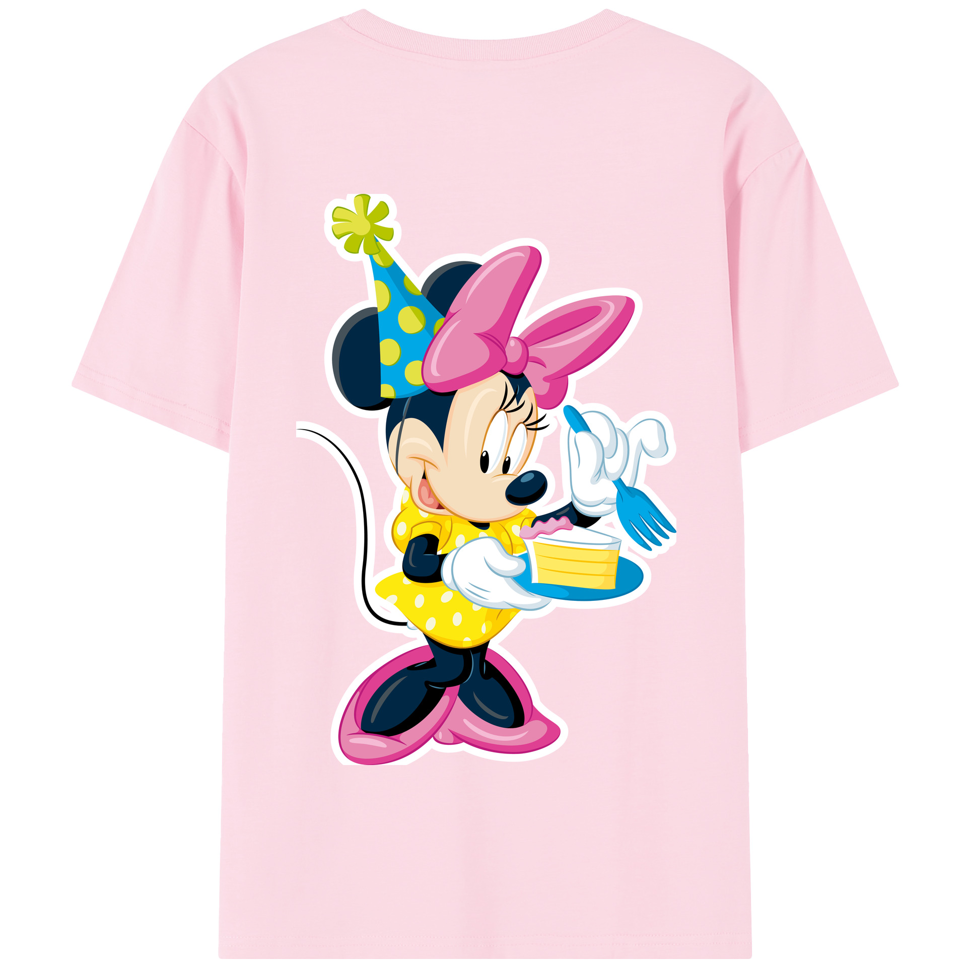 （画像用） ミッキーマウス Mickey Mouse 綿100％半袖Tシャツ（背面プリント）