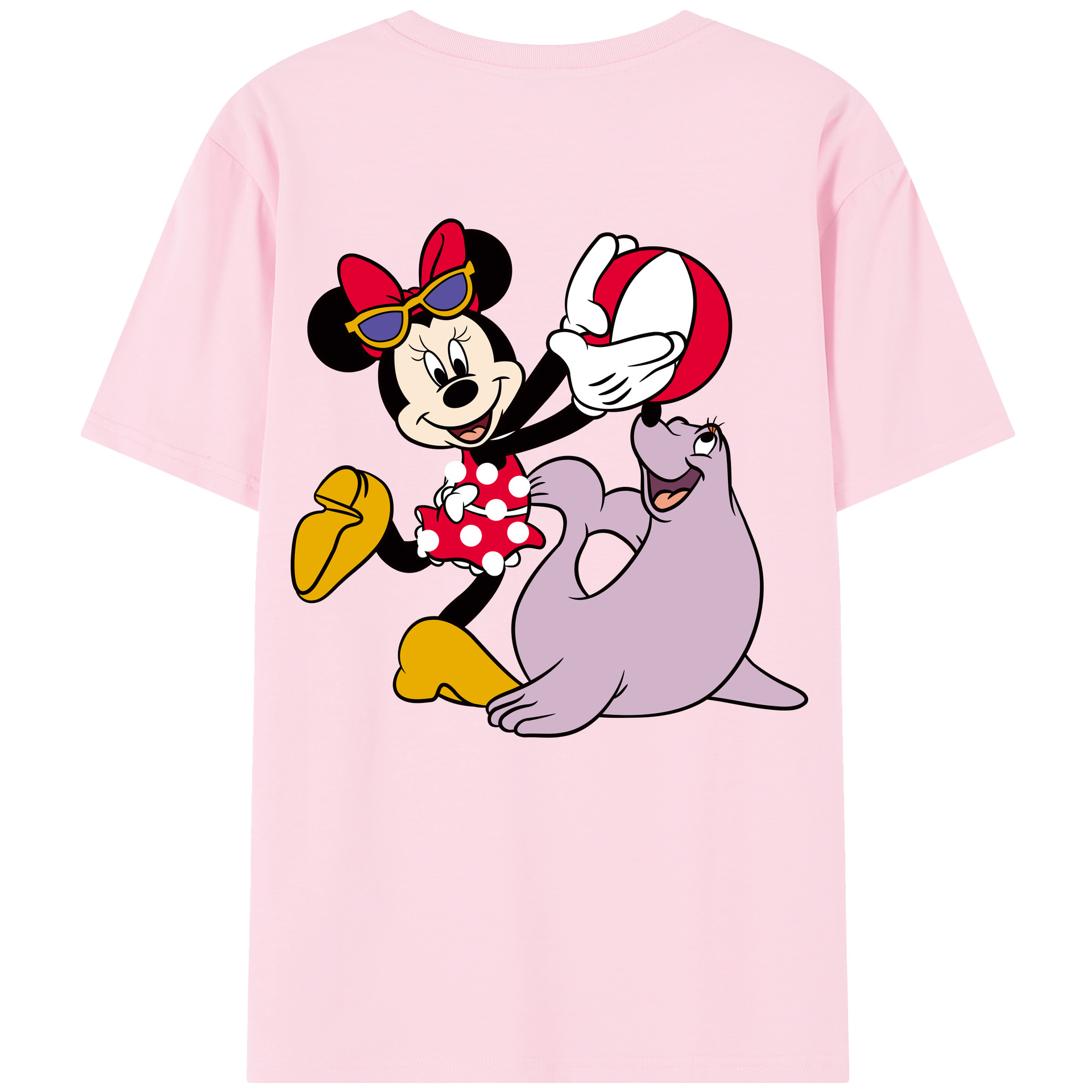 （画像用） ミッキーマウス Mickey Mouse 綿100％半袖Tシャツ（背面プリント）