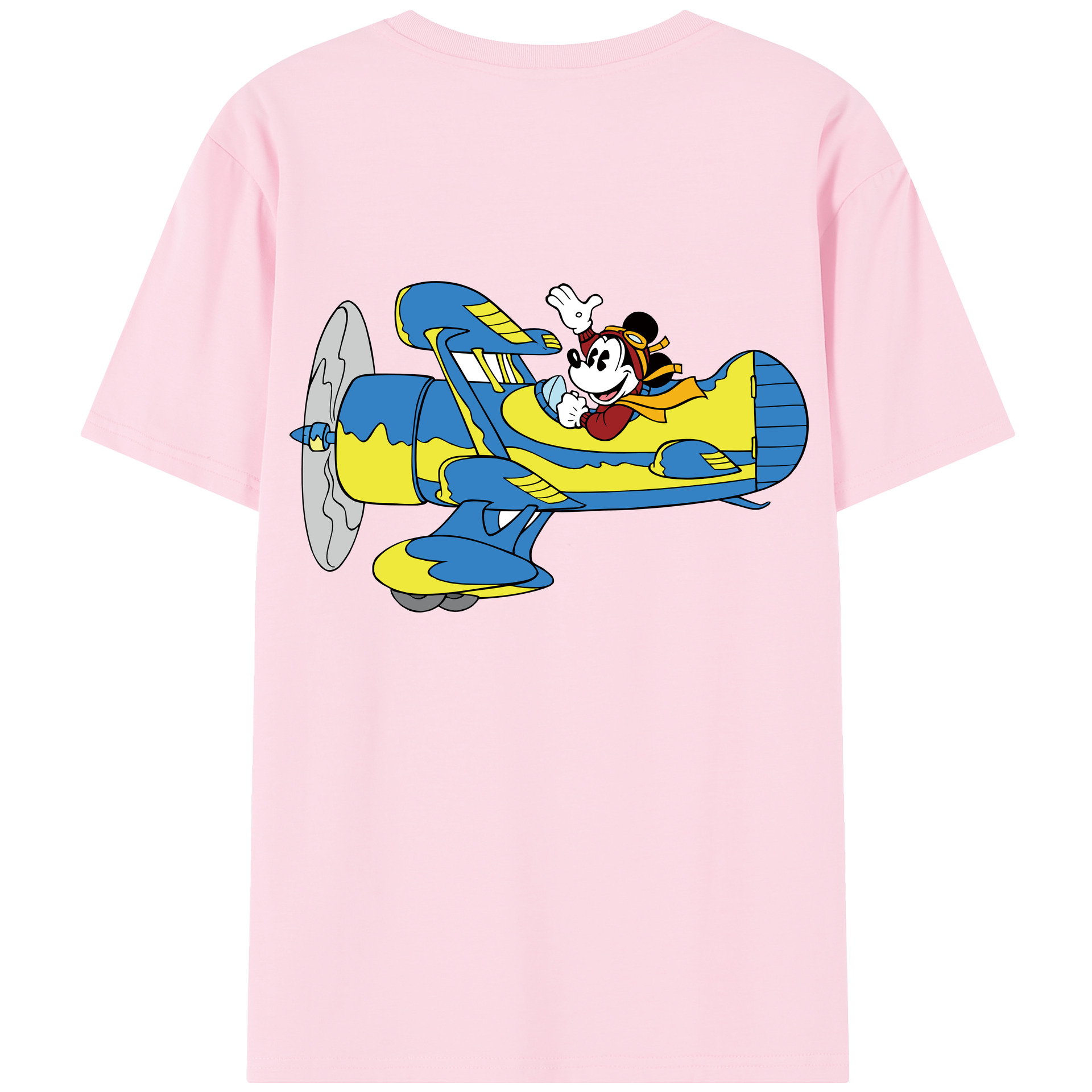 （画像用） ミッキーマウス Mickey Mouse 綿100％半袖Tシャツ（背面プリント）