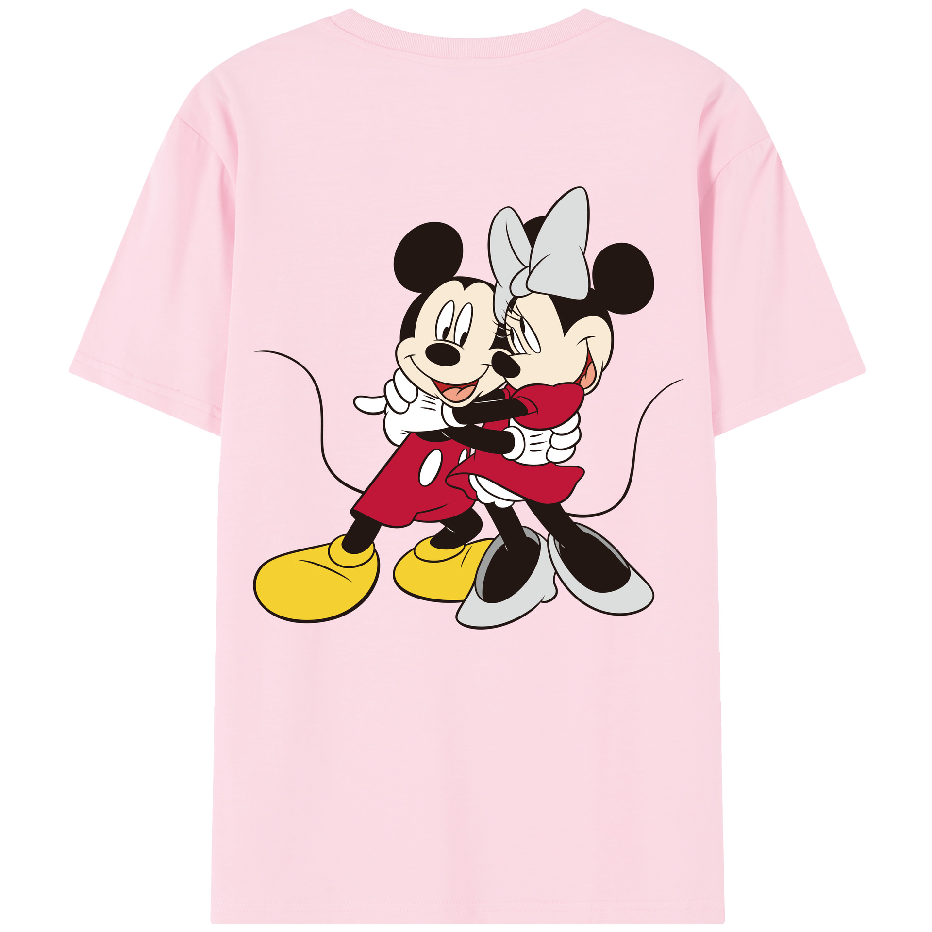 （画像用） ミッキーマウス Mickey Mouse 綿100％半袖Tシャツ（背面プリント）