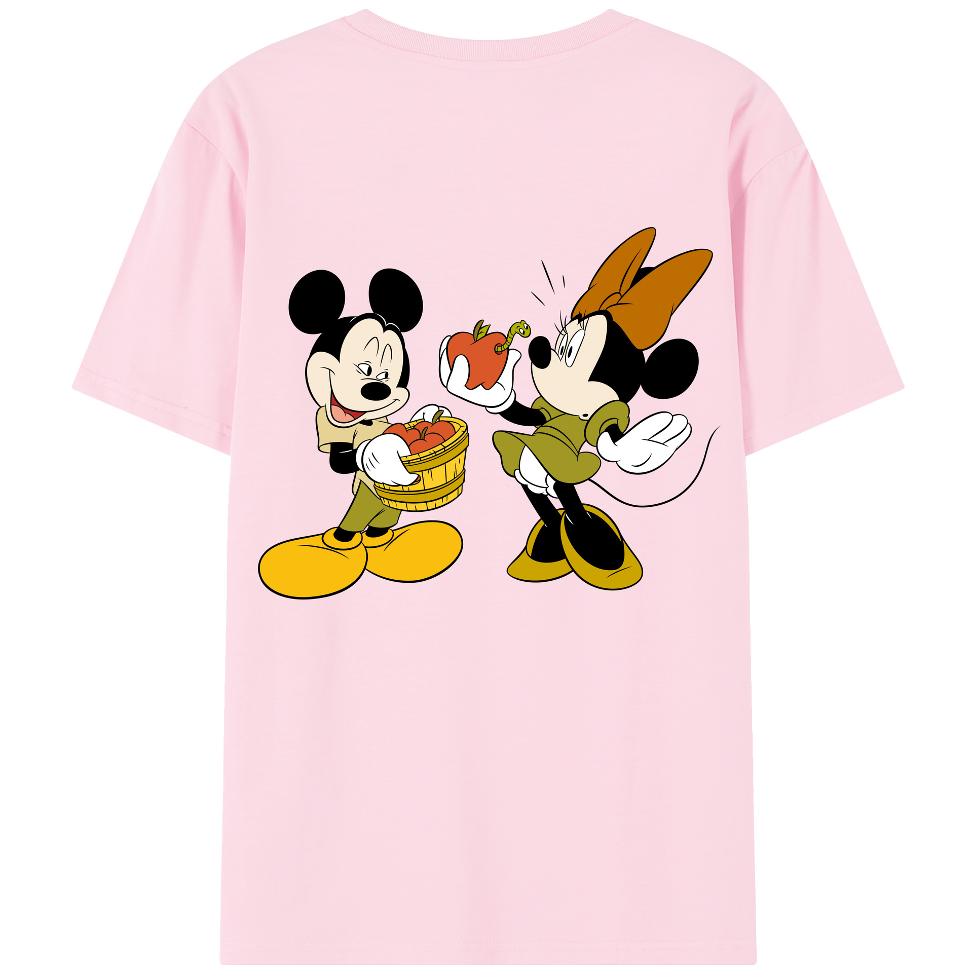 （画像用） ミッキーマウス Mickey Mouse 綿100％半袖Tシャツ（背面プリント）