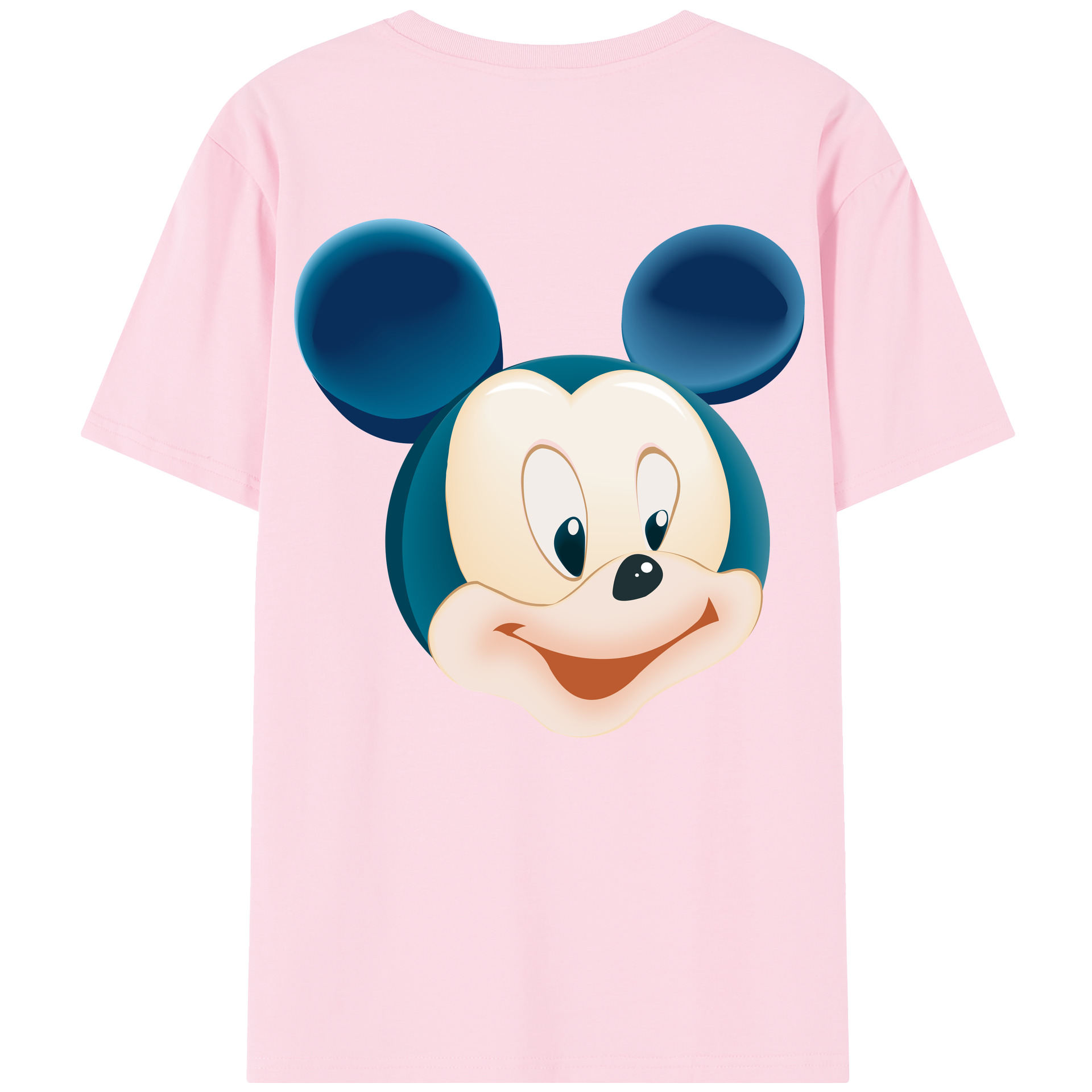 （画像用） ミッキーマウス Mickey Mouse 綿100％半袖Tシャツ（背面プリント）