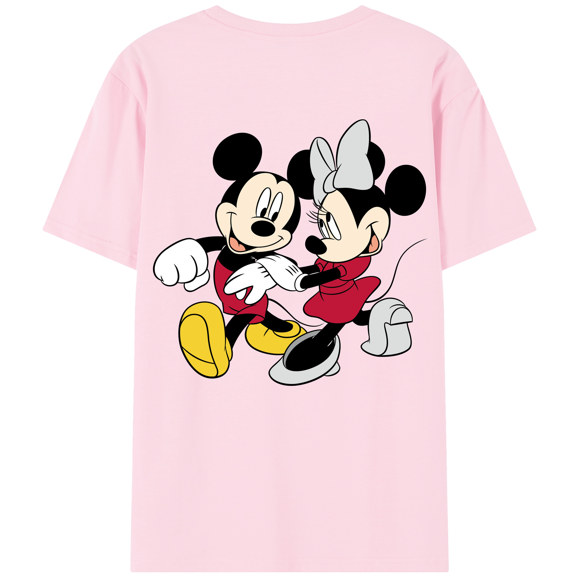 （画像用） ミッキーマウス Mickey Mouse 綿100％半袖Tシャツ（背面プリント）