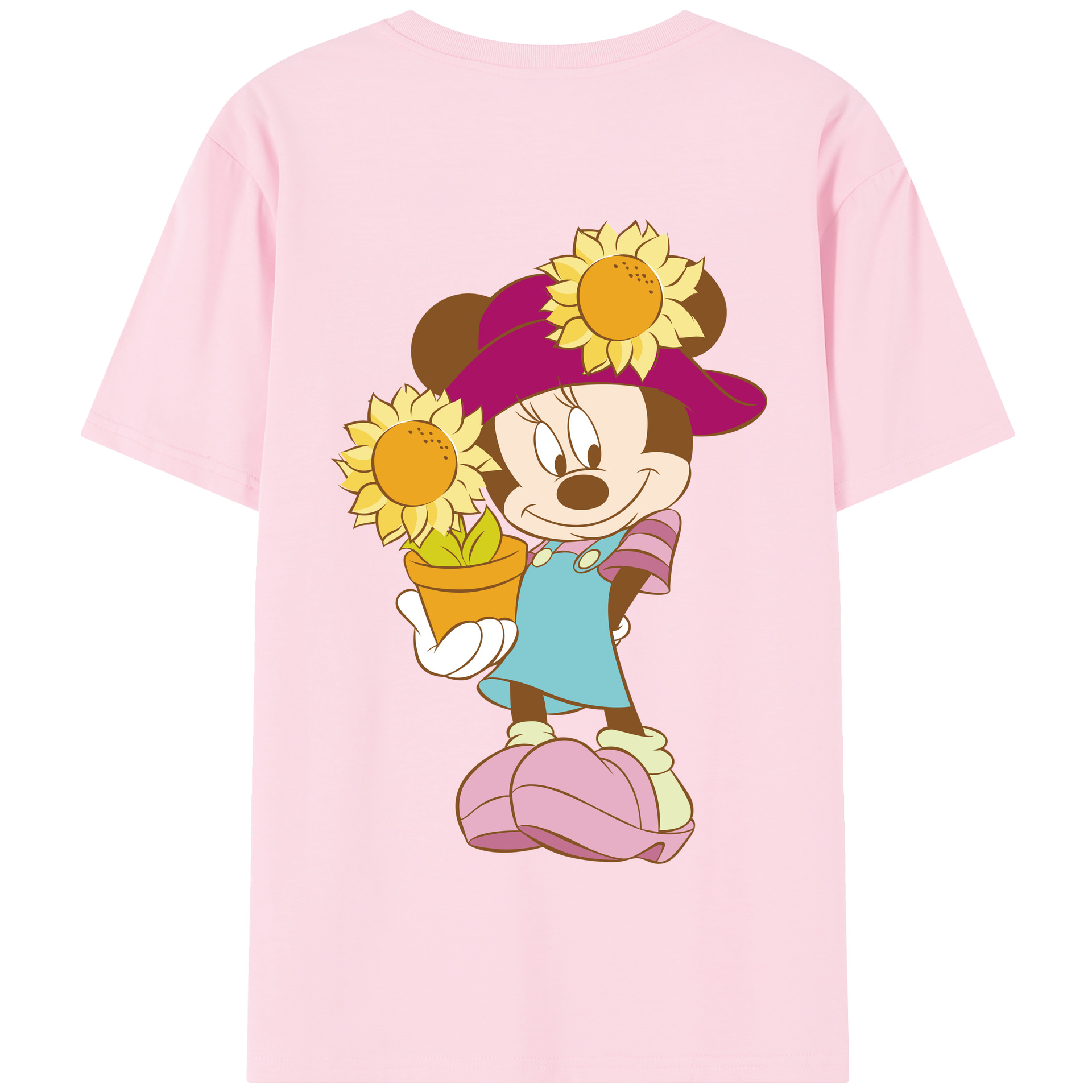 （画像用） ミッキーマウス Mickey Mouse 綿100％半袖Tシャツ（背面プリント）