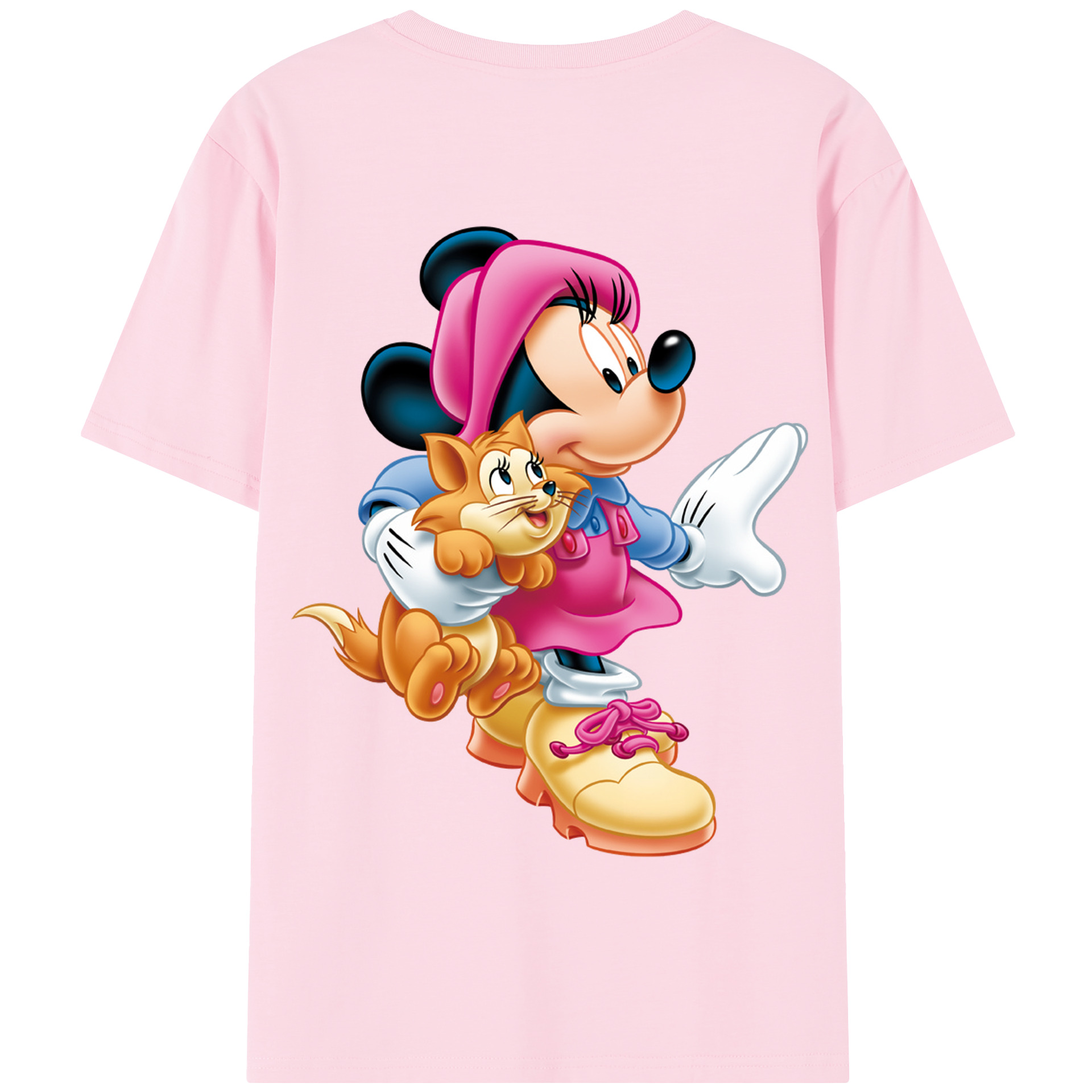 （画像用） ミッキーマウス Mickey Mouse 綿100％半袖Tシャツ（背面プリント）