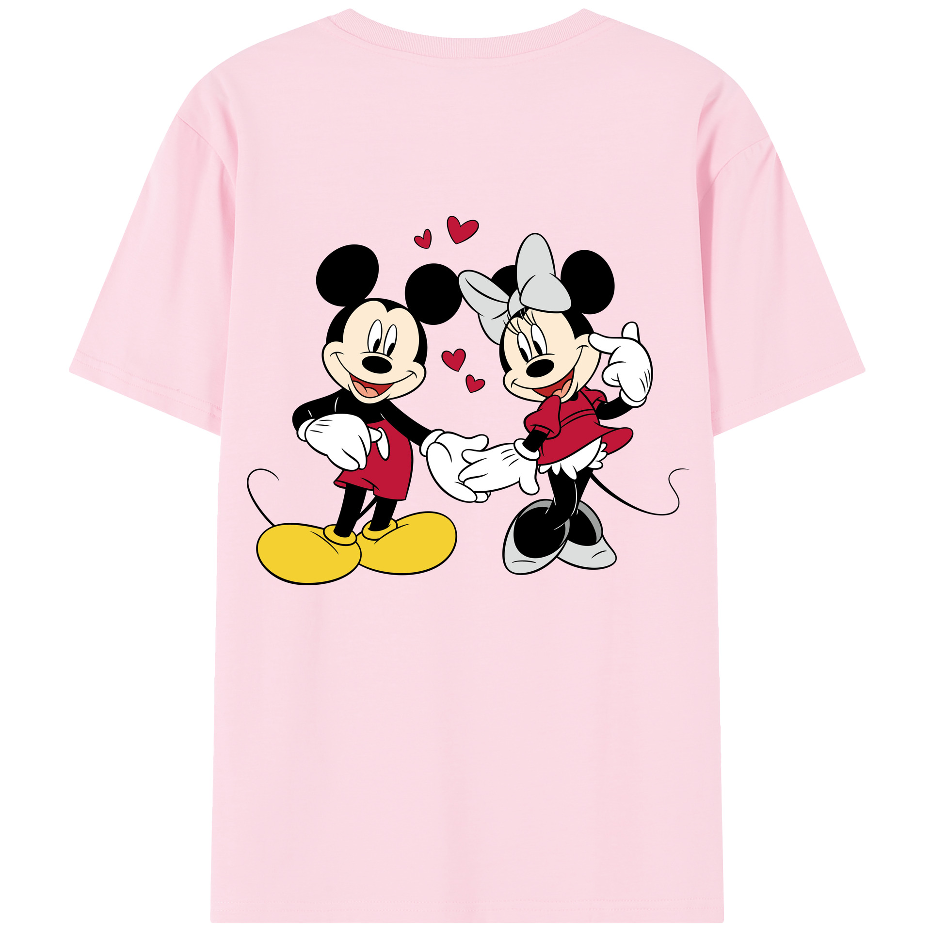 （画像用） ミッキーマウス Mickey Mouse 綿100％半袖Tシャツ（背面プリント）