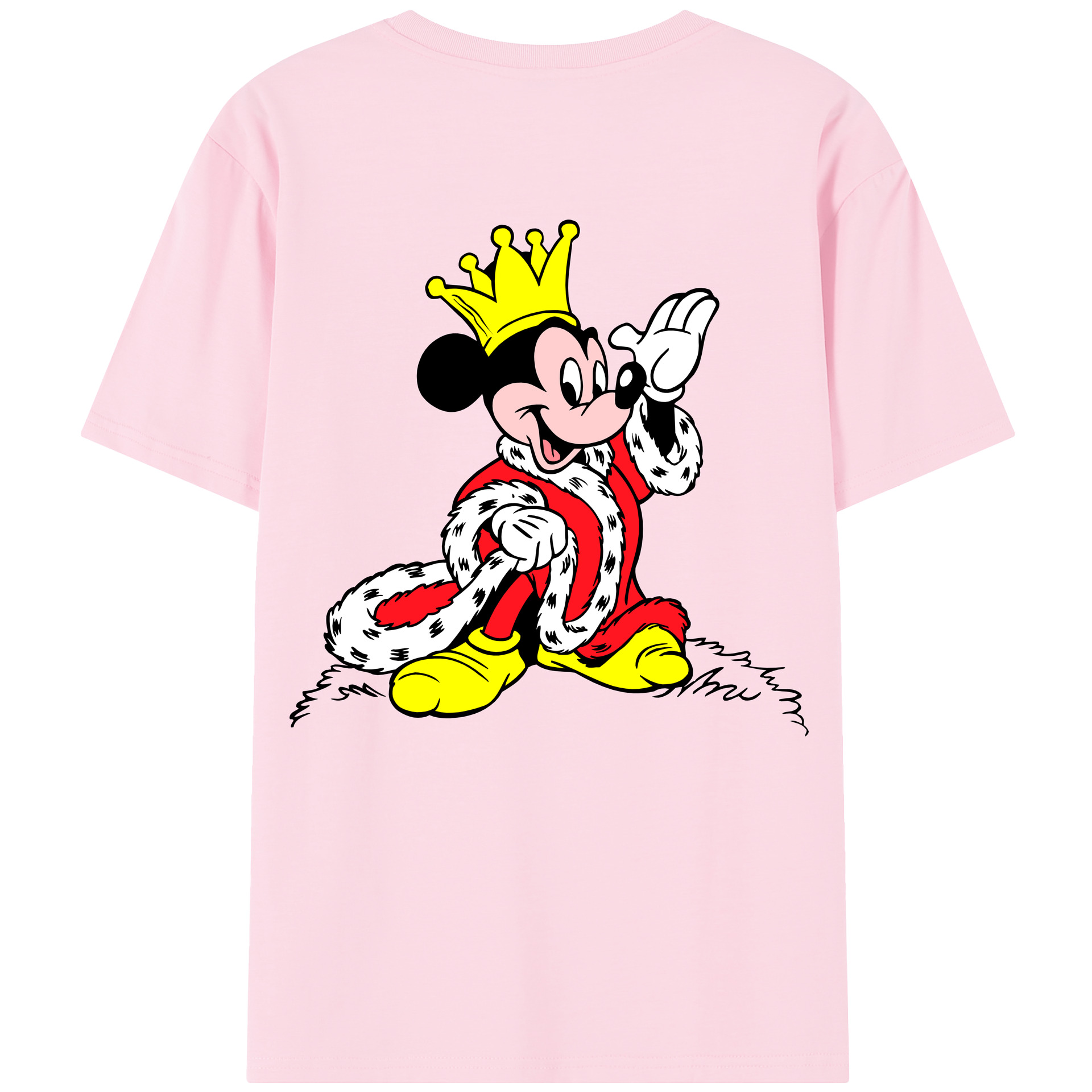 （画像用） ミッキーマウス Mickey Mouse 綿100％半袖Tシャツ（背面プリント）