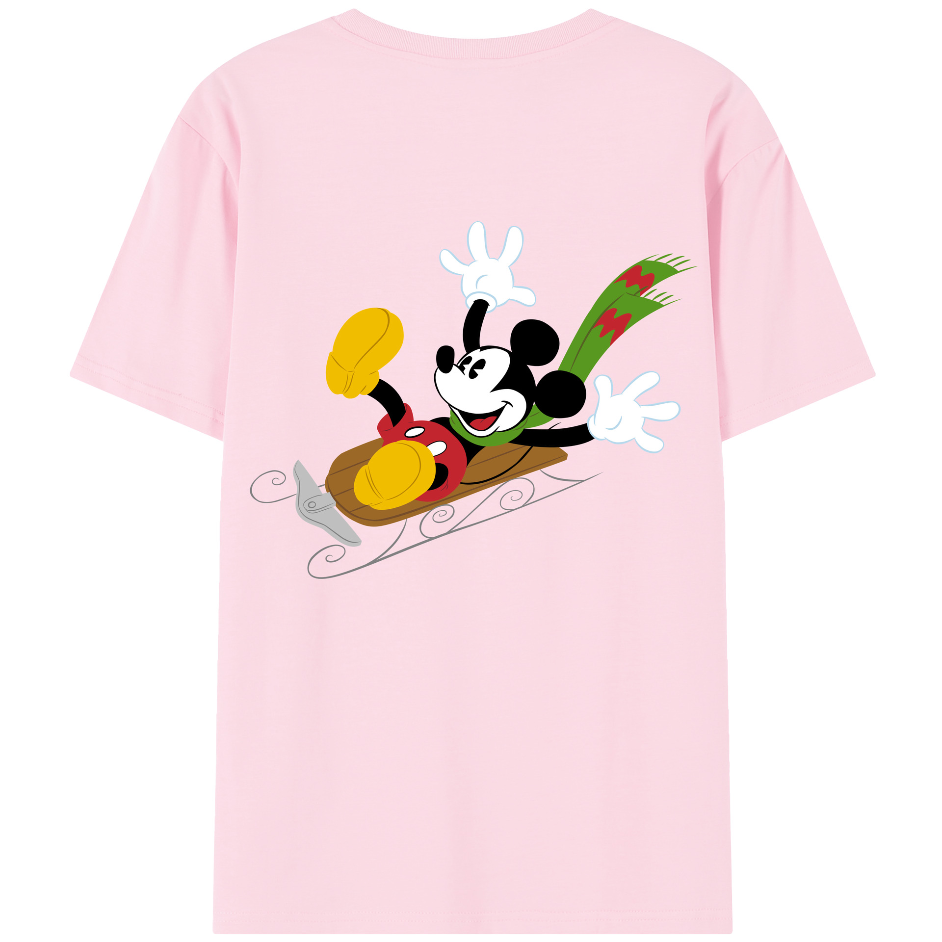 （画像用） ミッキーマウス Mickey Mouse 綿100％半袖Tシャツ（背面プリント）