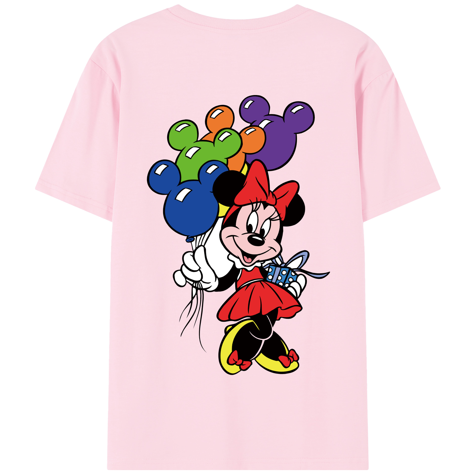 （画像用） ミッキーマウス Mickey Mouse 綿100％半袖Tシャツ（背面プリント）