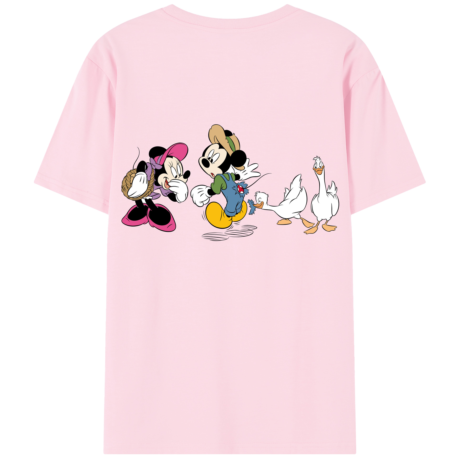 （画像用） ミッキーマウス Mickey Mouse 綿100％半袖Tシャツ（背面プリント）