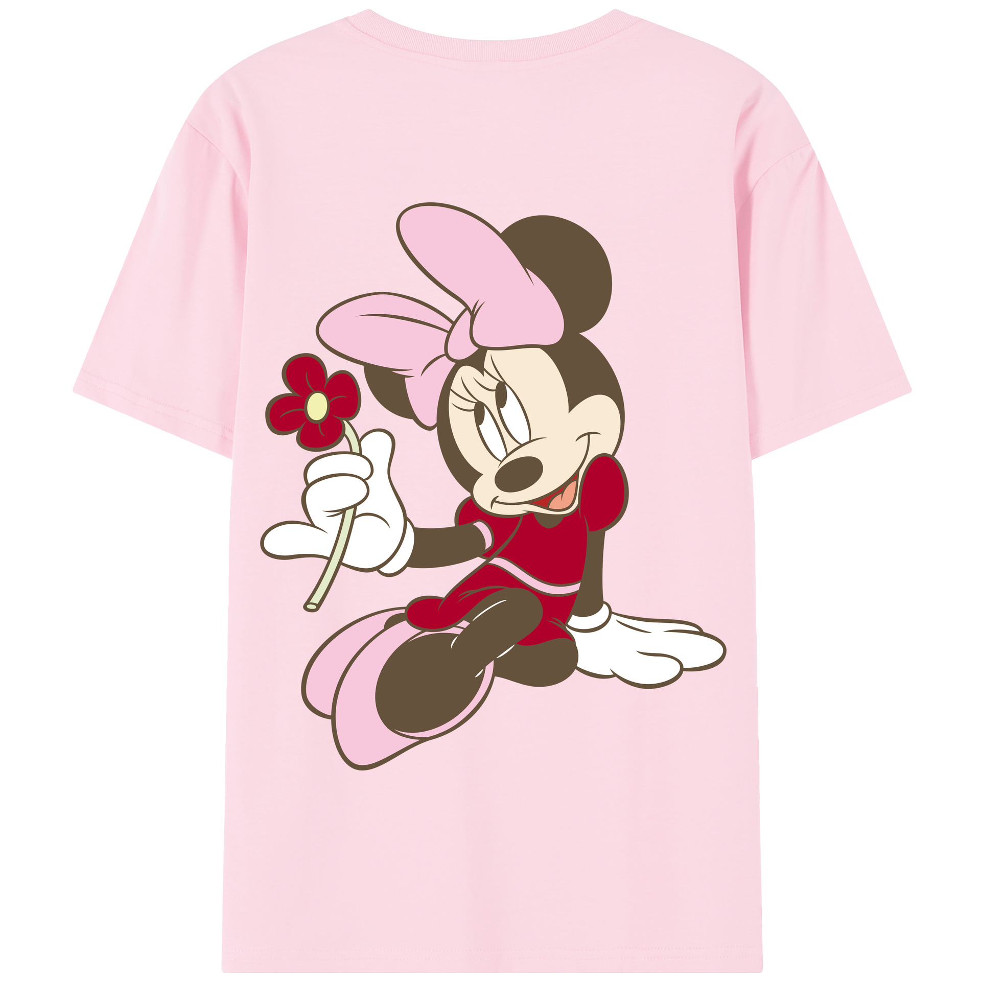 （画像用） ミッキーマウス Mickey Mouse 綿100％半袖Tシャツ（背面プリント）