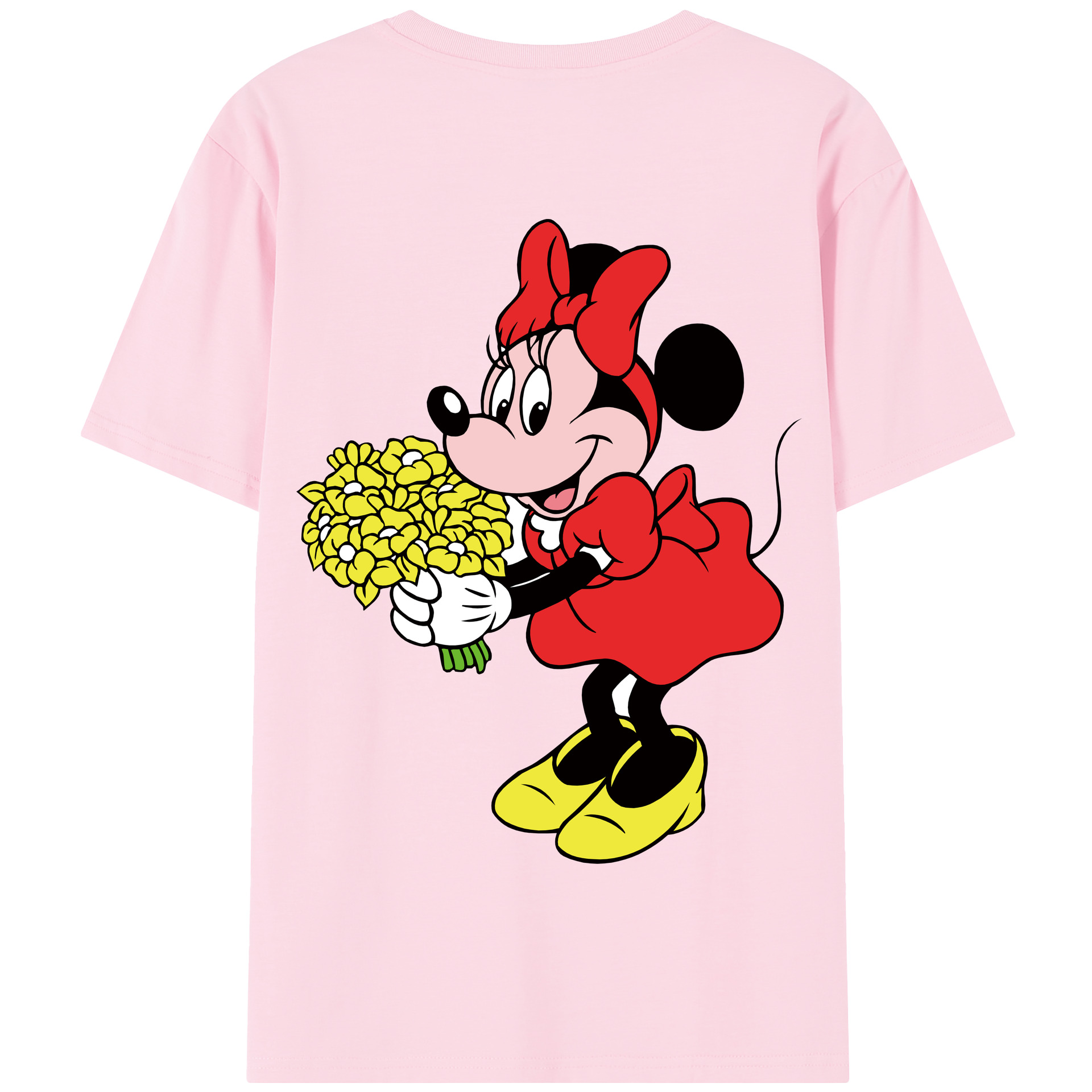 （画像用） ミッキーマウス Mickey Mouse 綿100％半袖Tシャツ（背面プリント）