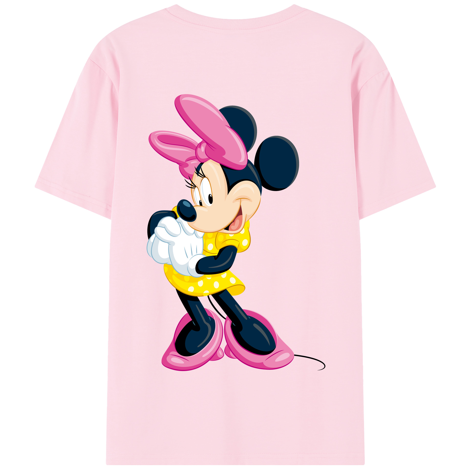 （画像用） ミッキーマウス Mickey Mouse 綿100％半袖Tシャツ（背面プリント）