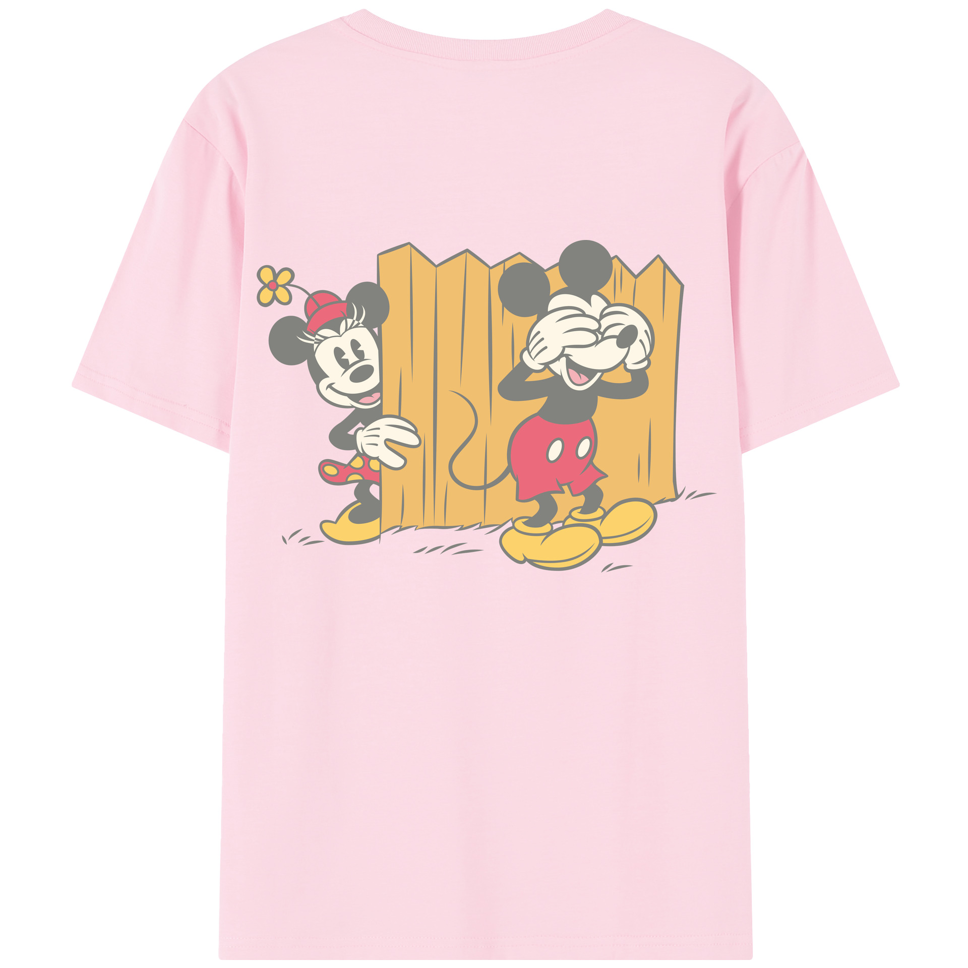 （画像用） ミッキーマウス Mickey Mouse 綿100％半袖Tシャツ（背面プリント）