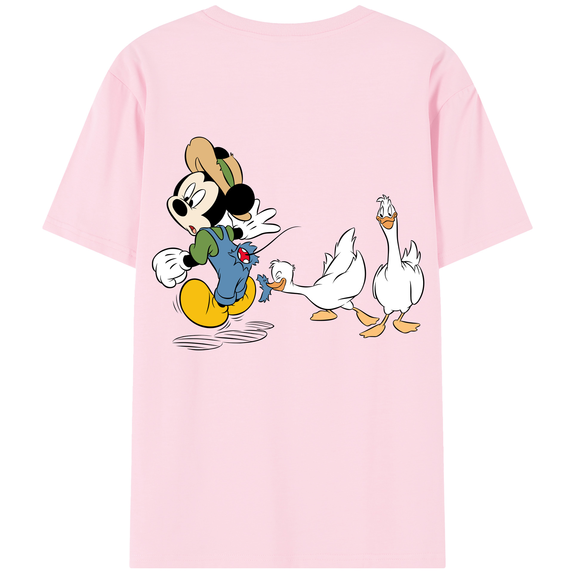 （画像用） ミッキーマウス Mickey Mouse 綿100％半袖Tシャツ（背面プリント）