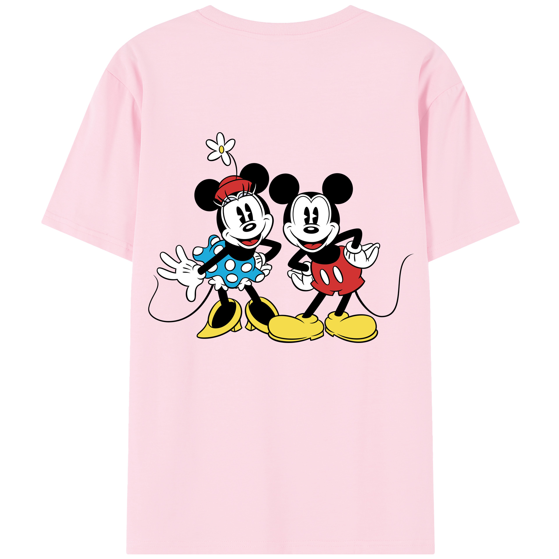 （画像用） ミッキーマウス Mickey Mouse 綿100％半袖Tシャツ（背面プリント）