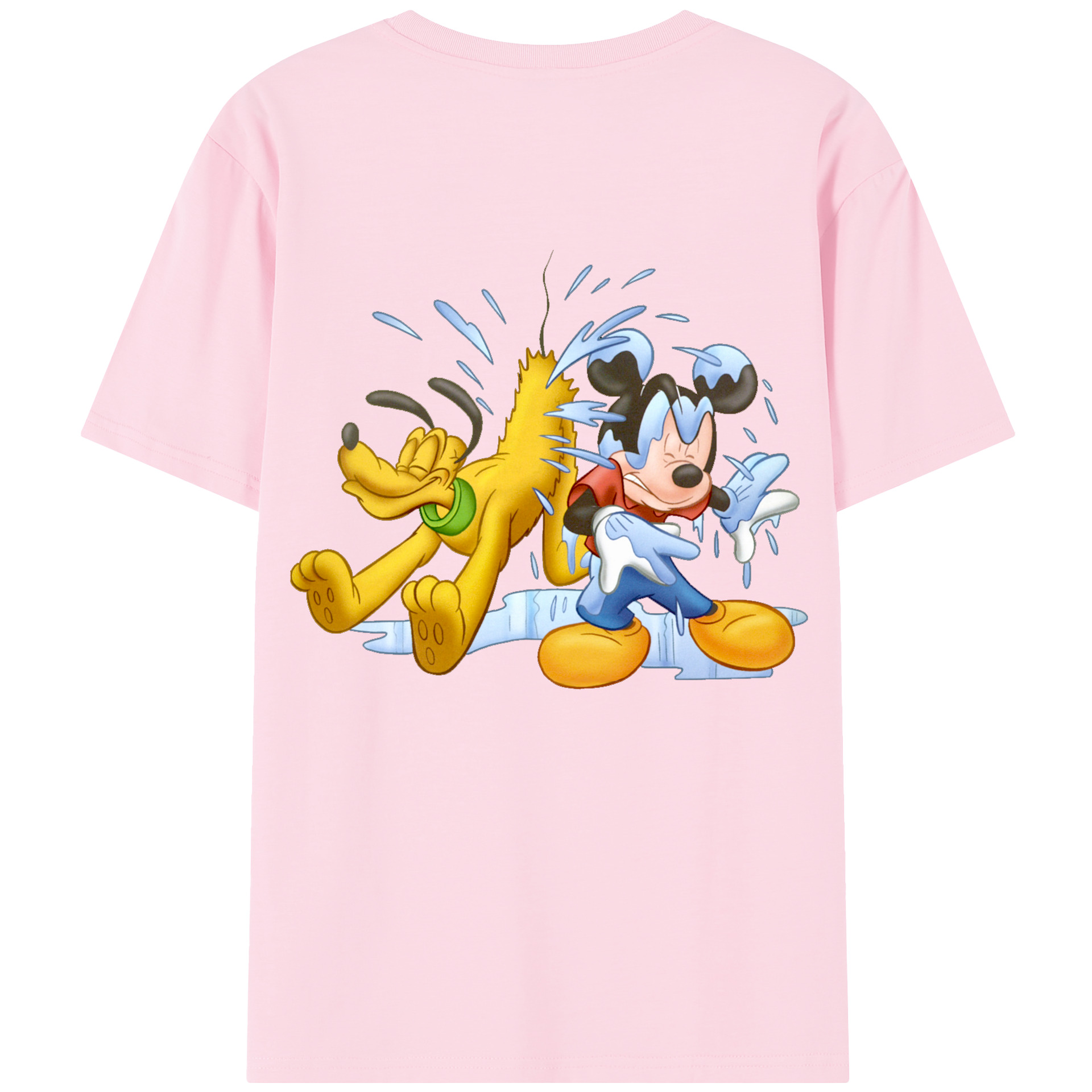 （画像用） ミッキーマウス Mickey Mouse 綿100％半袖Tシャツ（背面プリント）