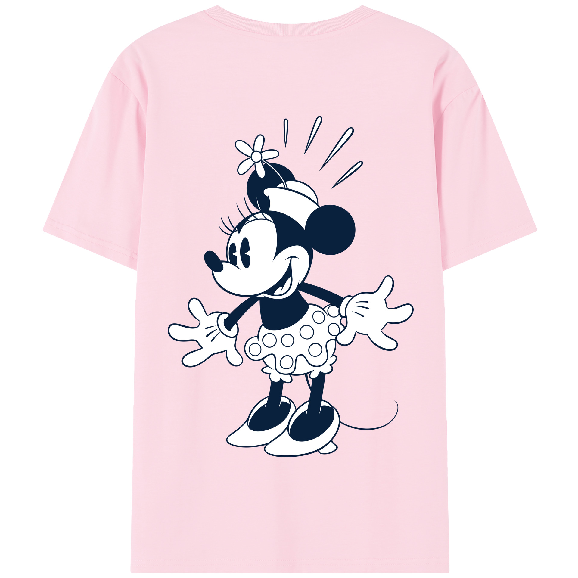 （画像用） ミッキーマウス Mickey Mouse 綿100％半袖Tシャツ（背面プリント）