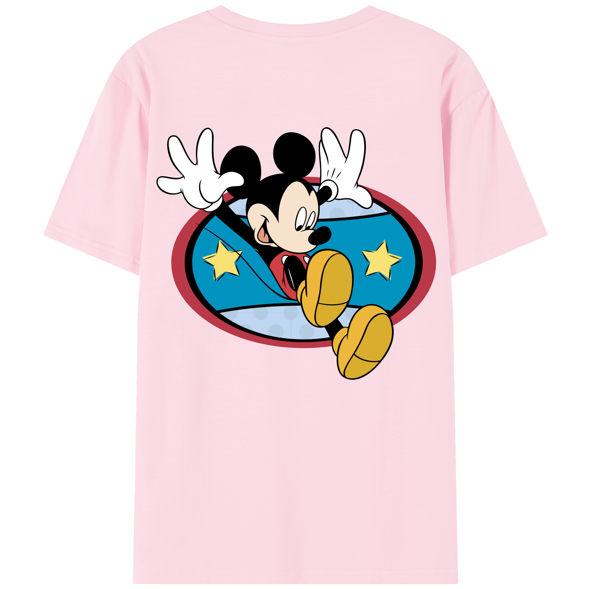 （画像用） ミッキーマウス Mickey Mouse 綿100％半袖Tシャツ（背面プリント）