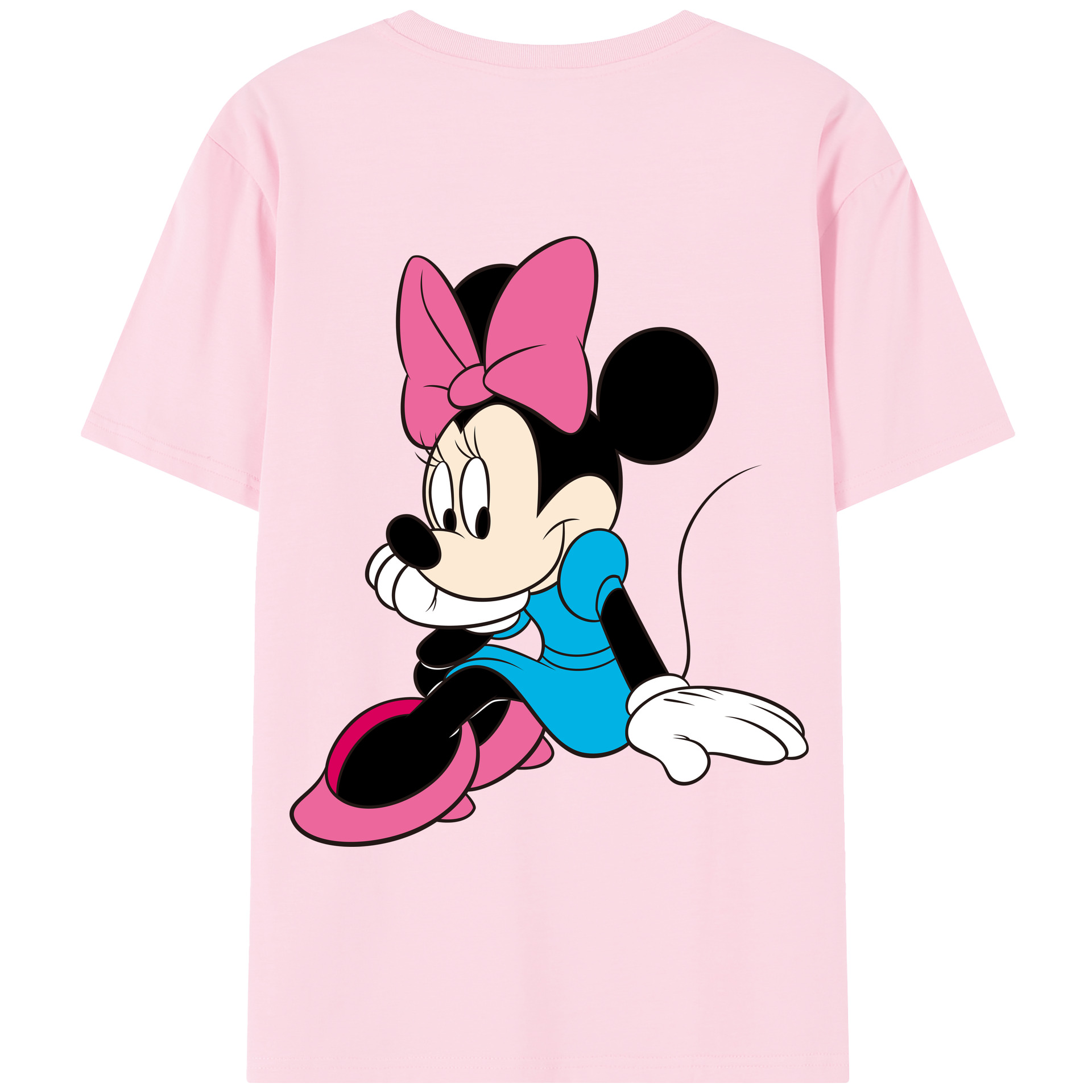 （画像用） ミッキーマウス Mickey Mouse 綿100％半袖Tシャツ（背面プリント）